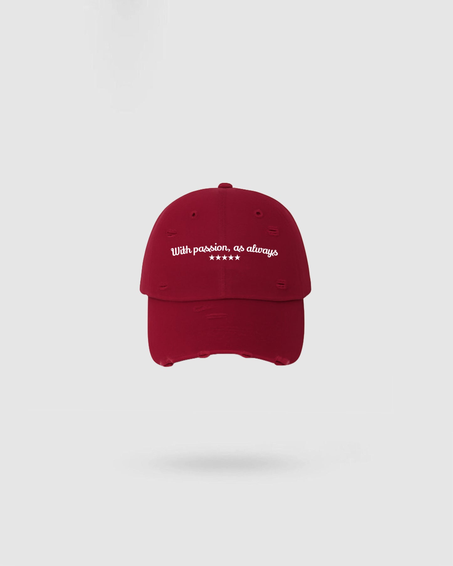 WORDLESS PASSION DISTRESSED HAT 2025