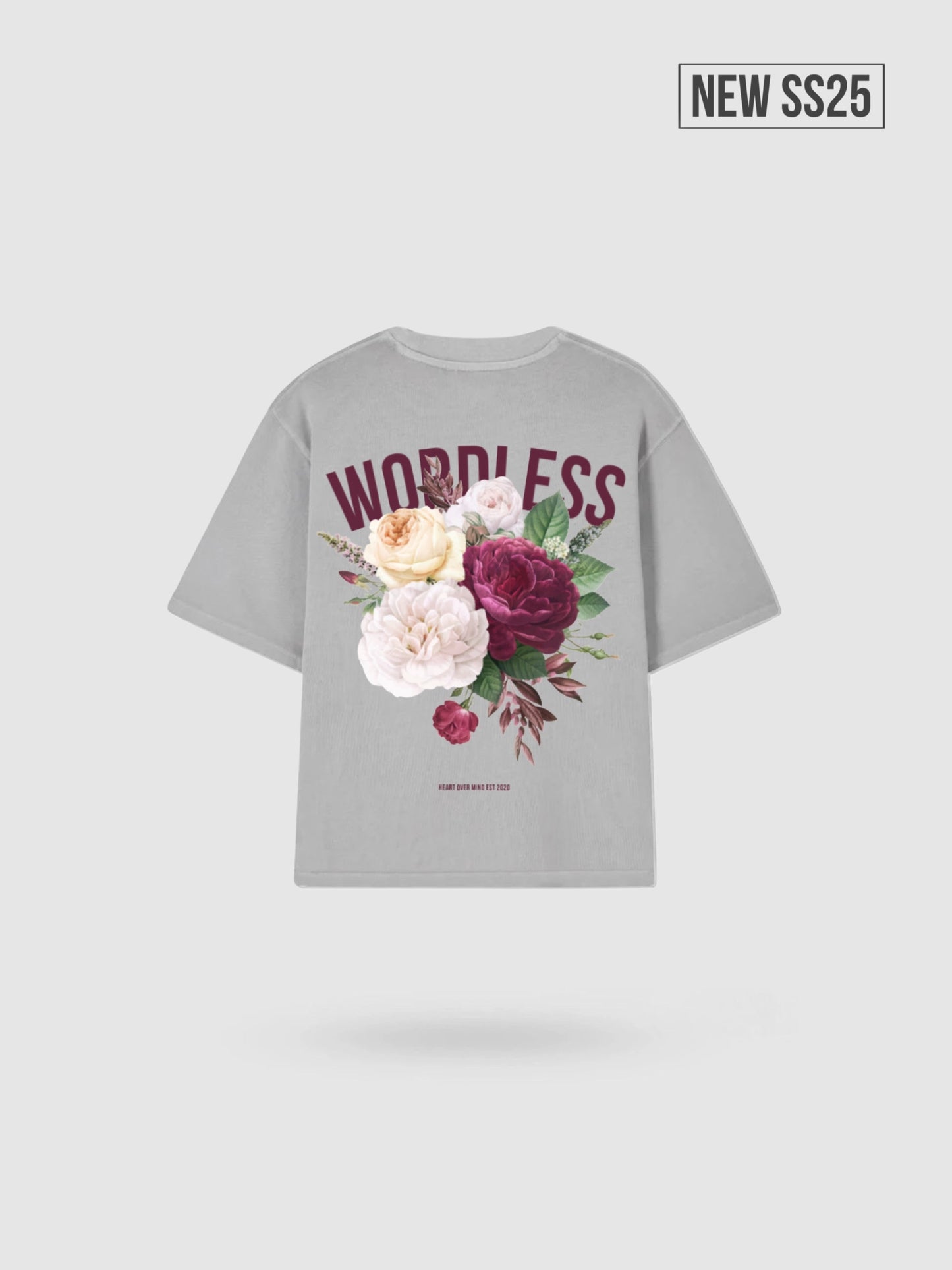 WORDLESS BOXY TEE “FLOWERS” 300
