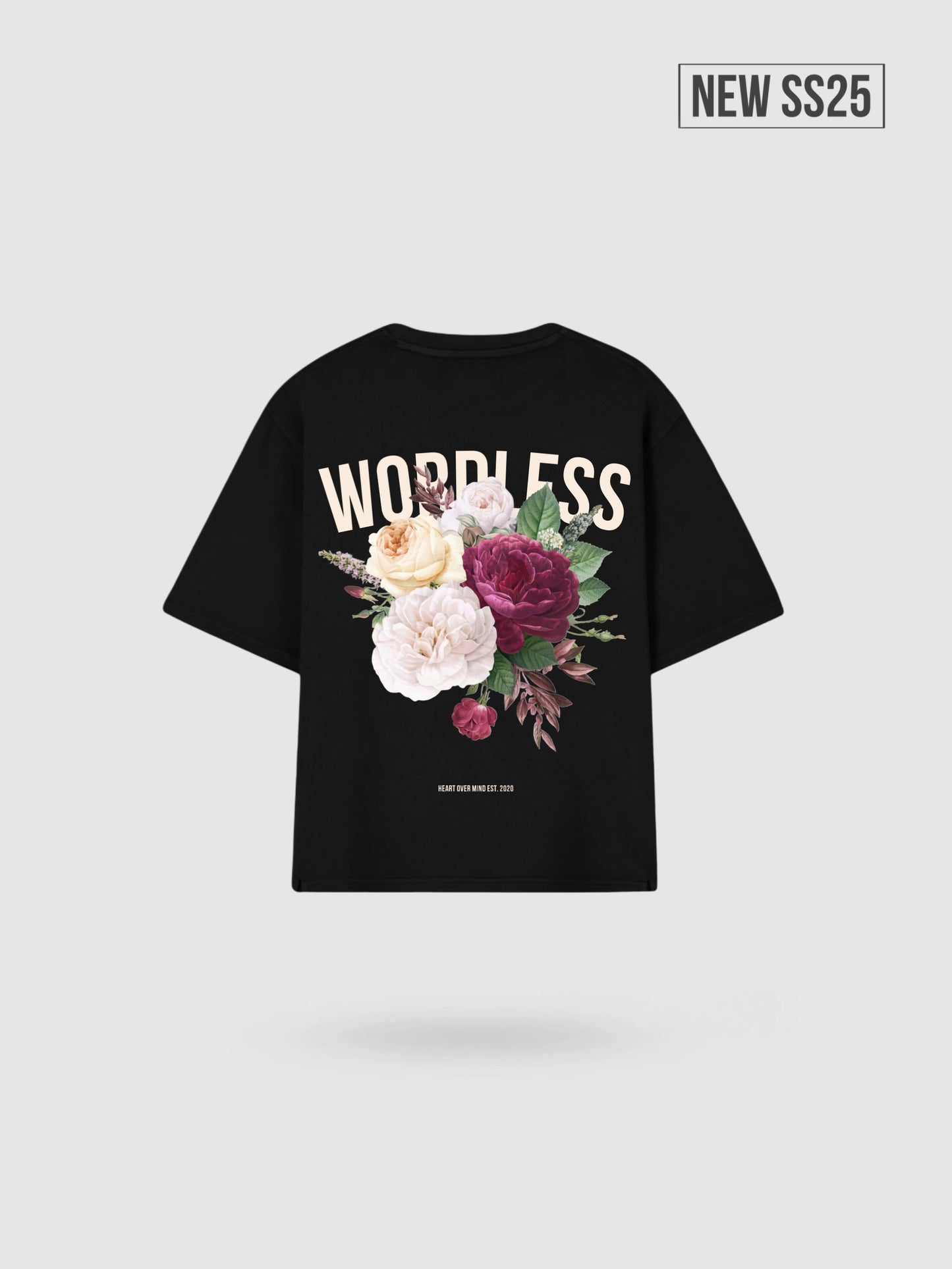 WORDLESS BOXY TEE “FLOWERS” 300