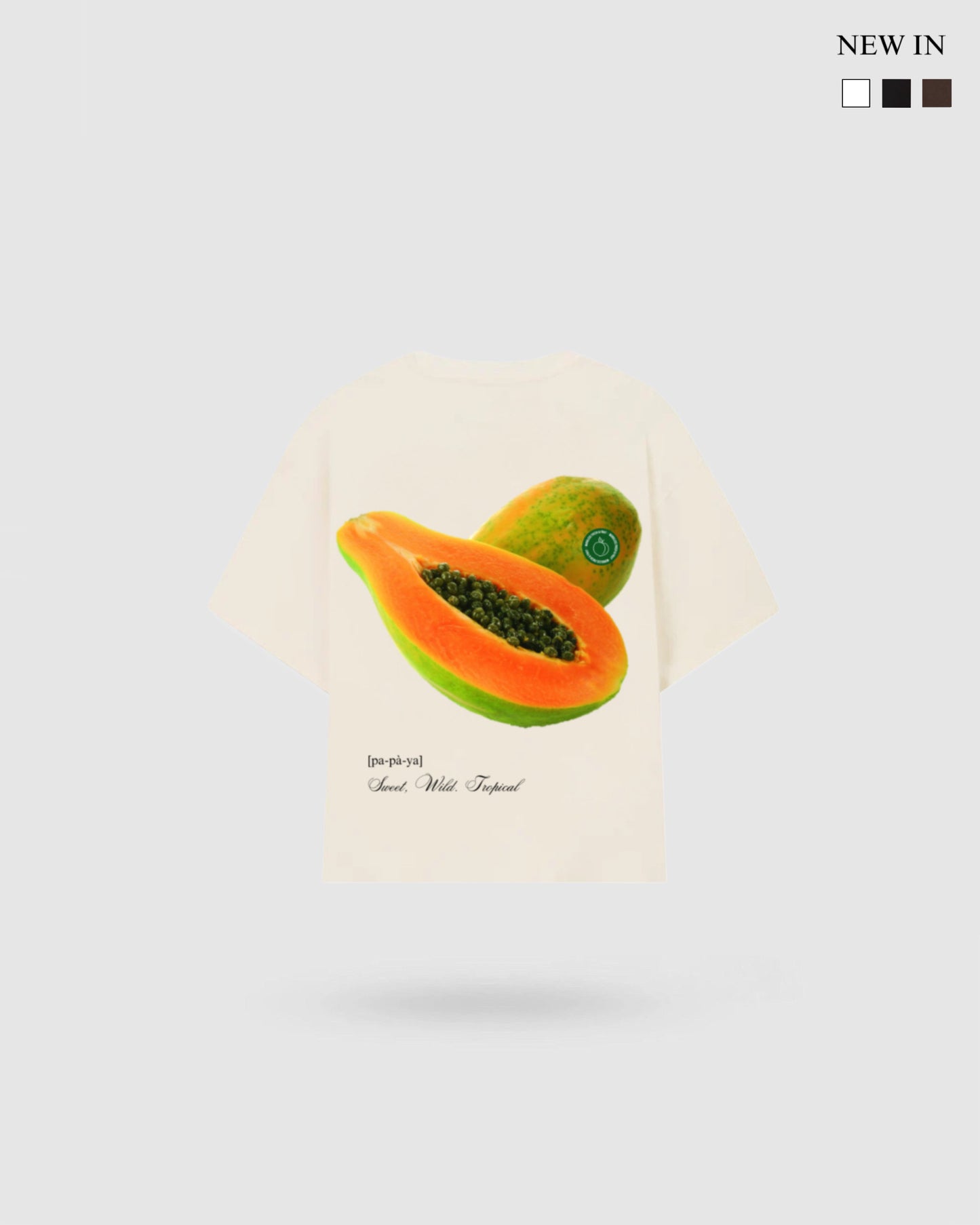 WORDLESS PAPAYA BOXY TEE 300