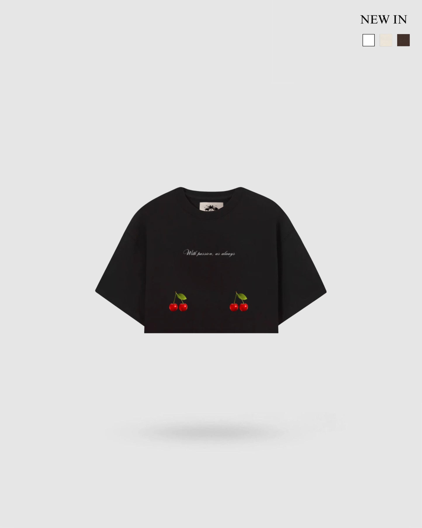 WORDLESS WOMAN'S CHERRY ULTRA-BOXY TEE 300