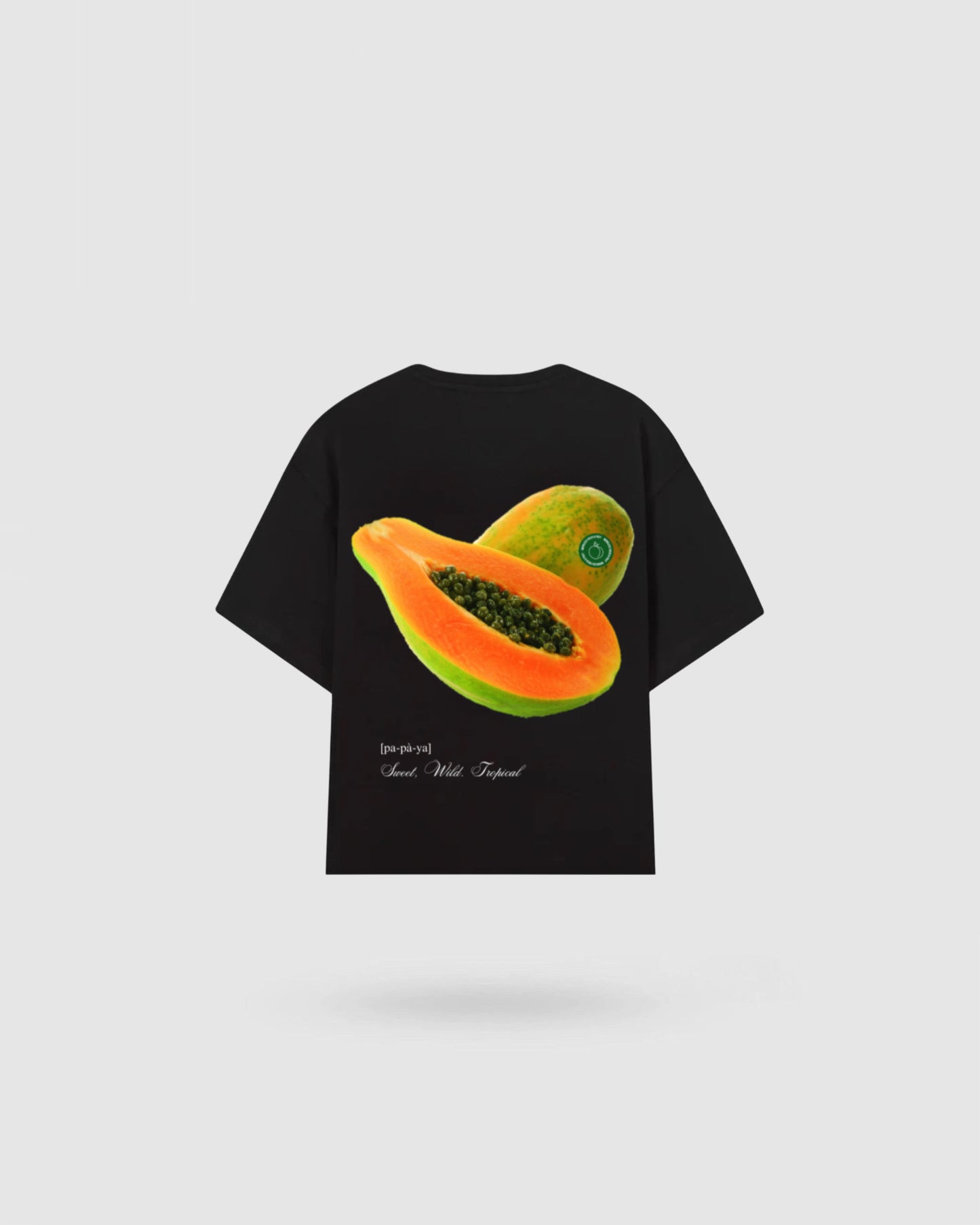 WORDLESS PAPAYA BOXY TEE 300