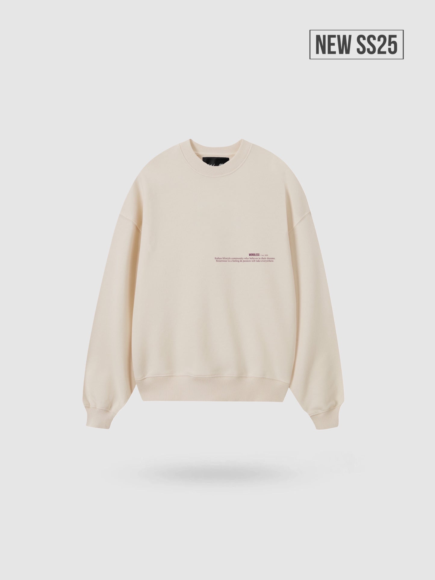 WORDLESS OVERSIZE CREWNECK “FLOWERS” 520