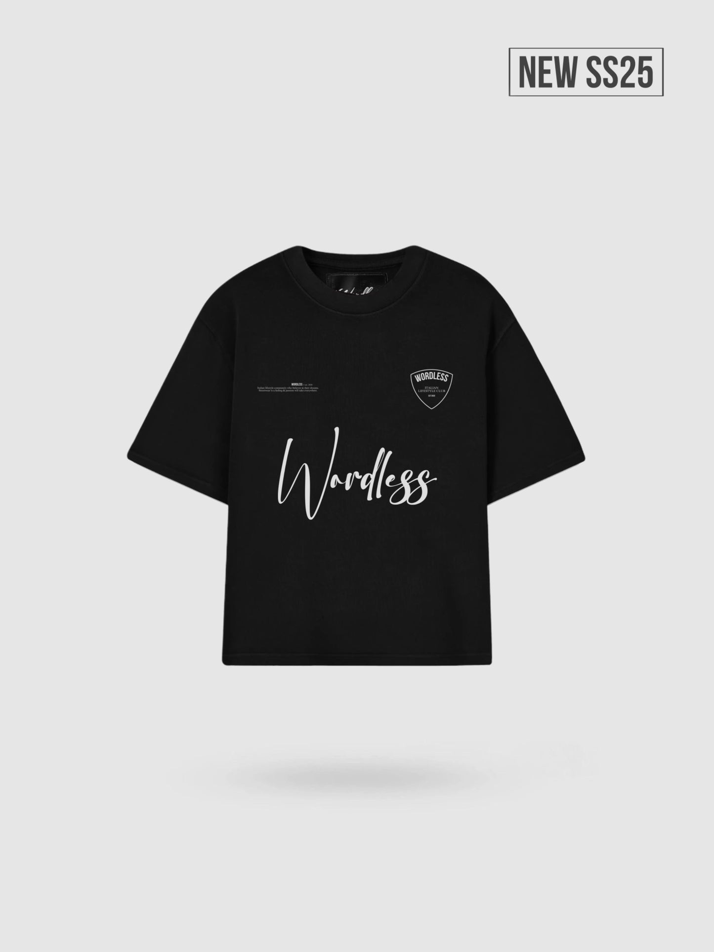 WORDLESS BOXY TEE “TEAM” 300