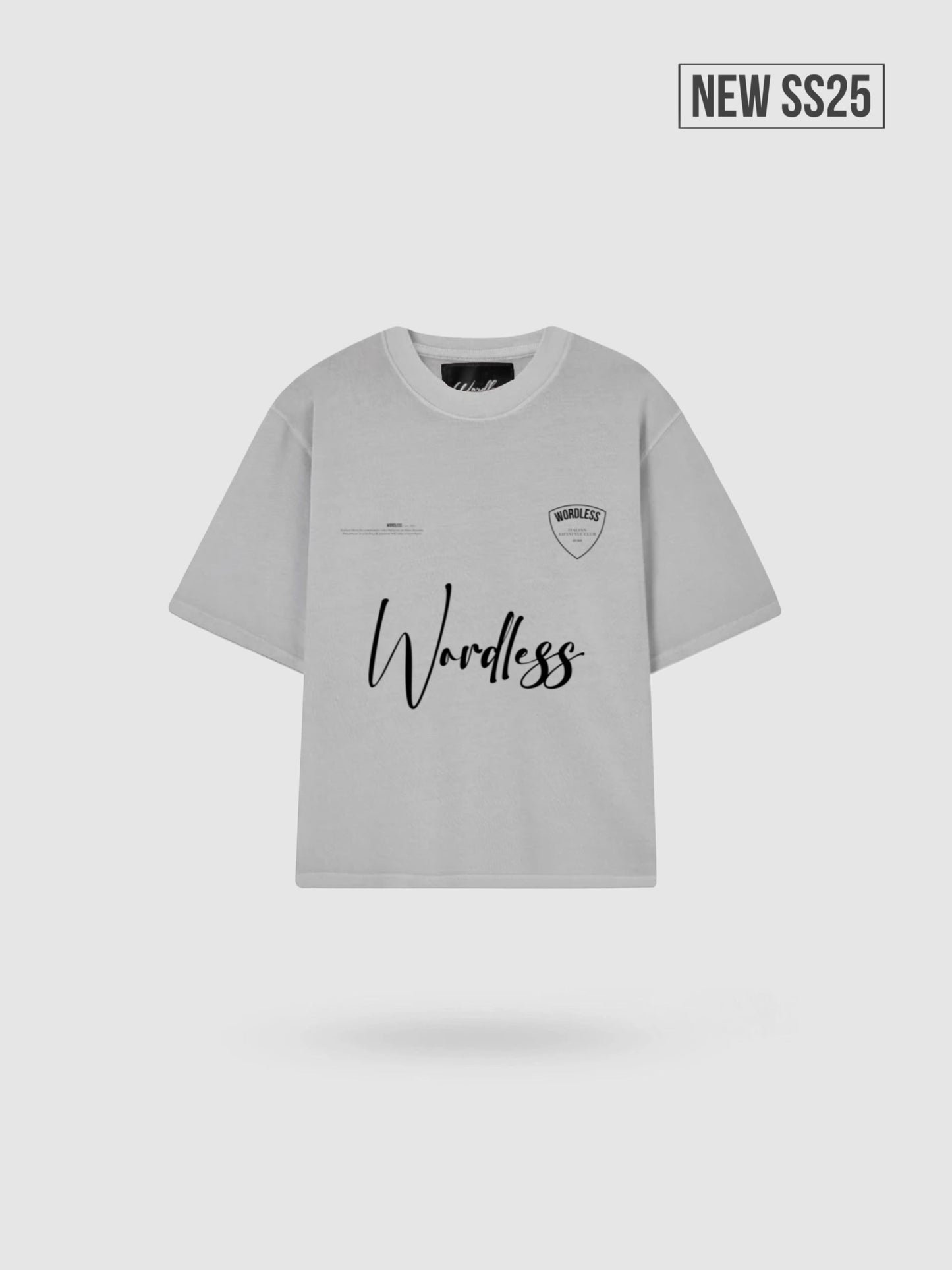 WORDLESS BOXY TEE “TEAM” 300