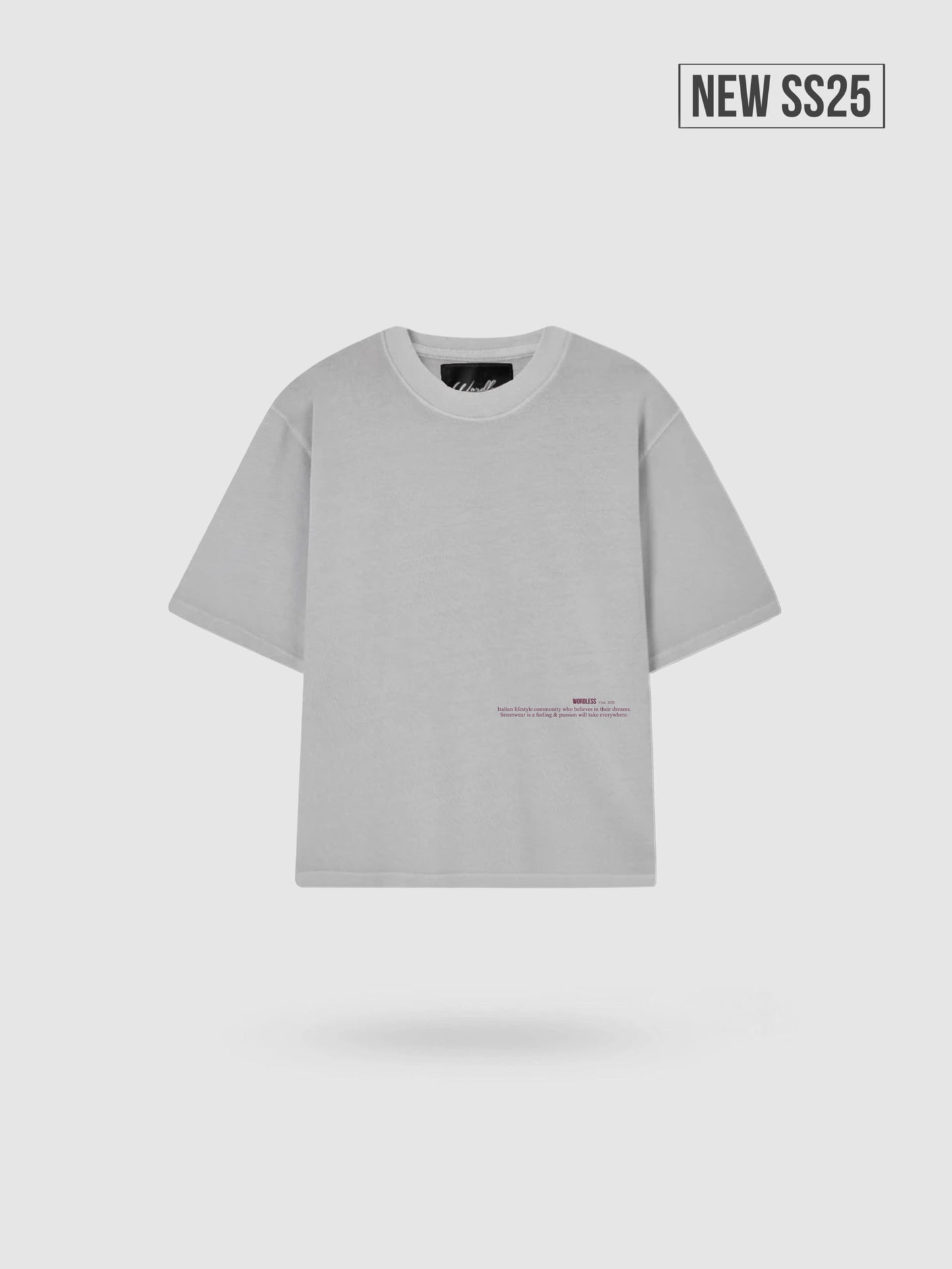 WORDLESS BOXY TEE “FLOWERS” 300