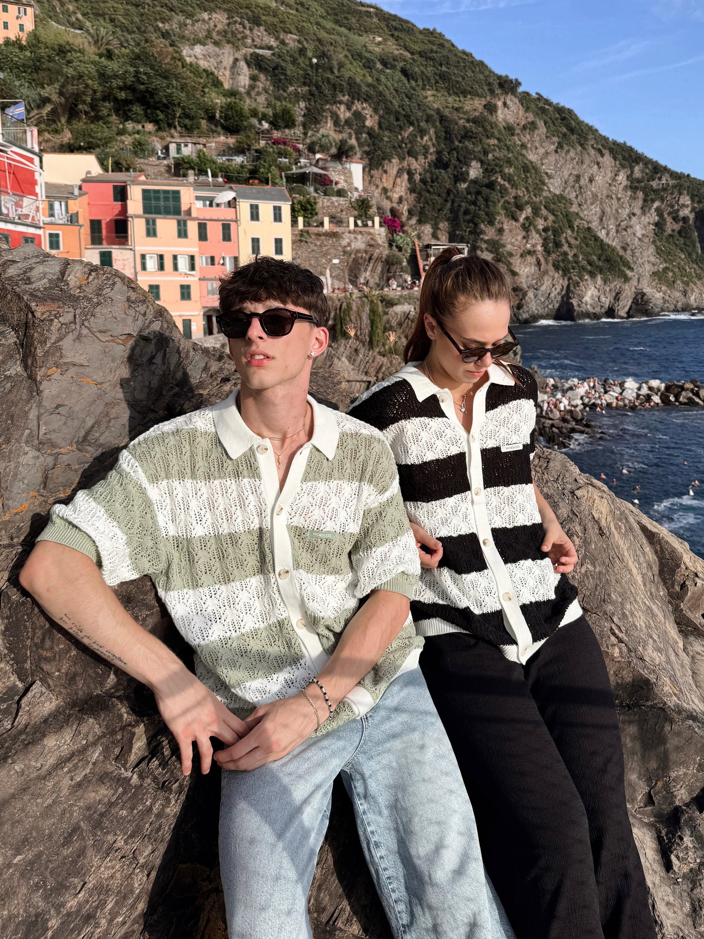 WORDLESS CINQUE TERRE SHIRT BLACK