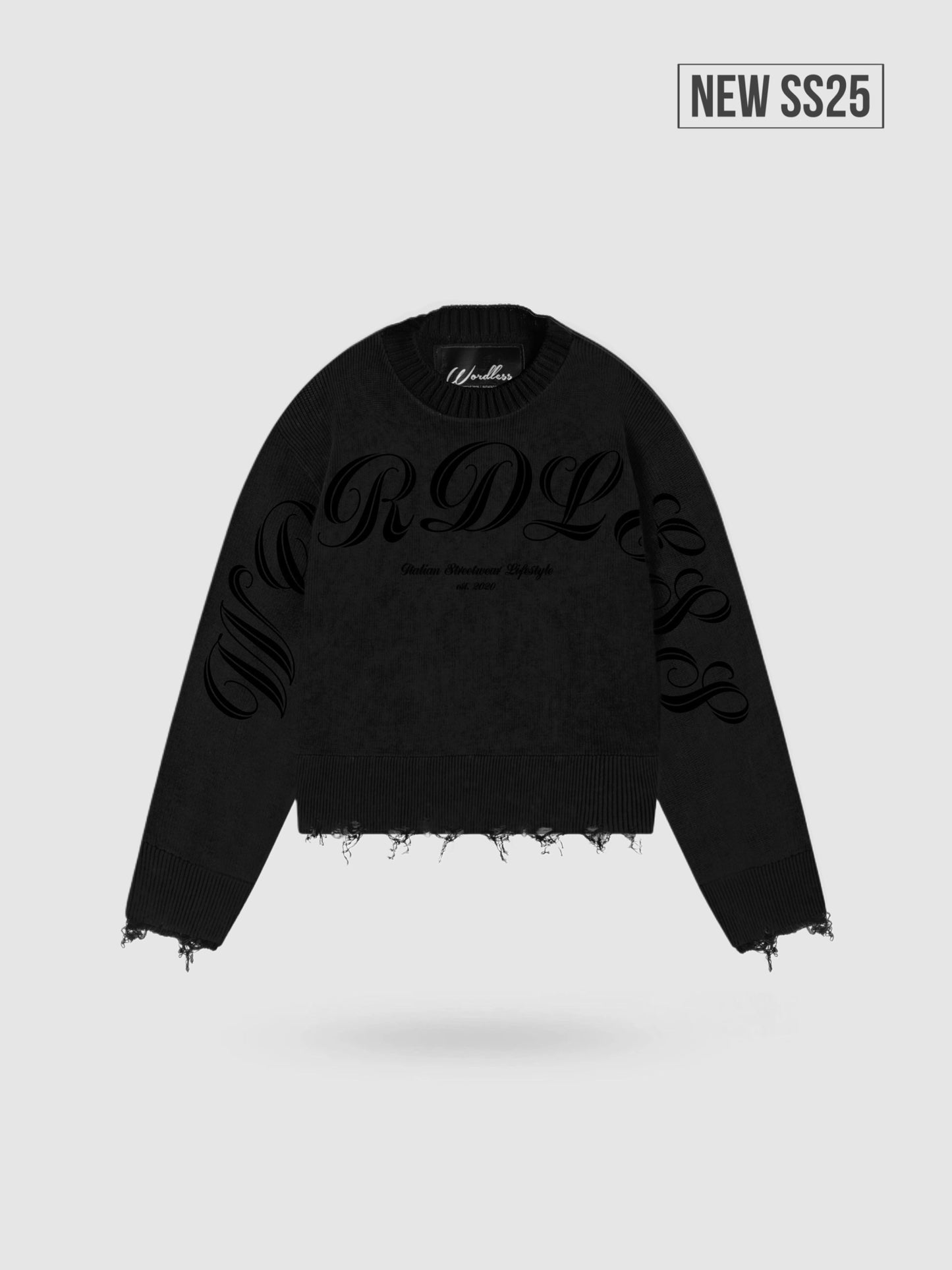 WORDLESS DESTROYED SWEATER II LIMITED EDITION