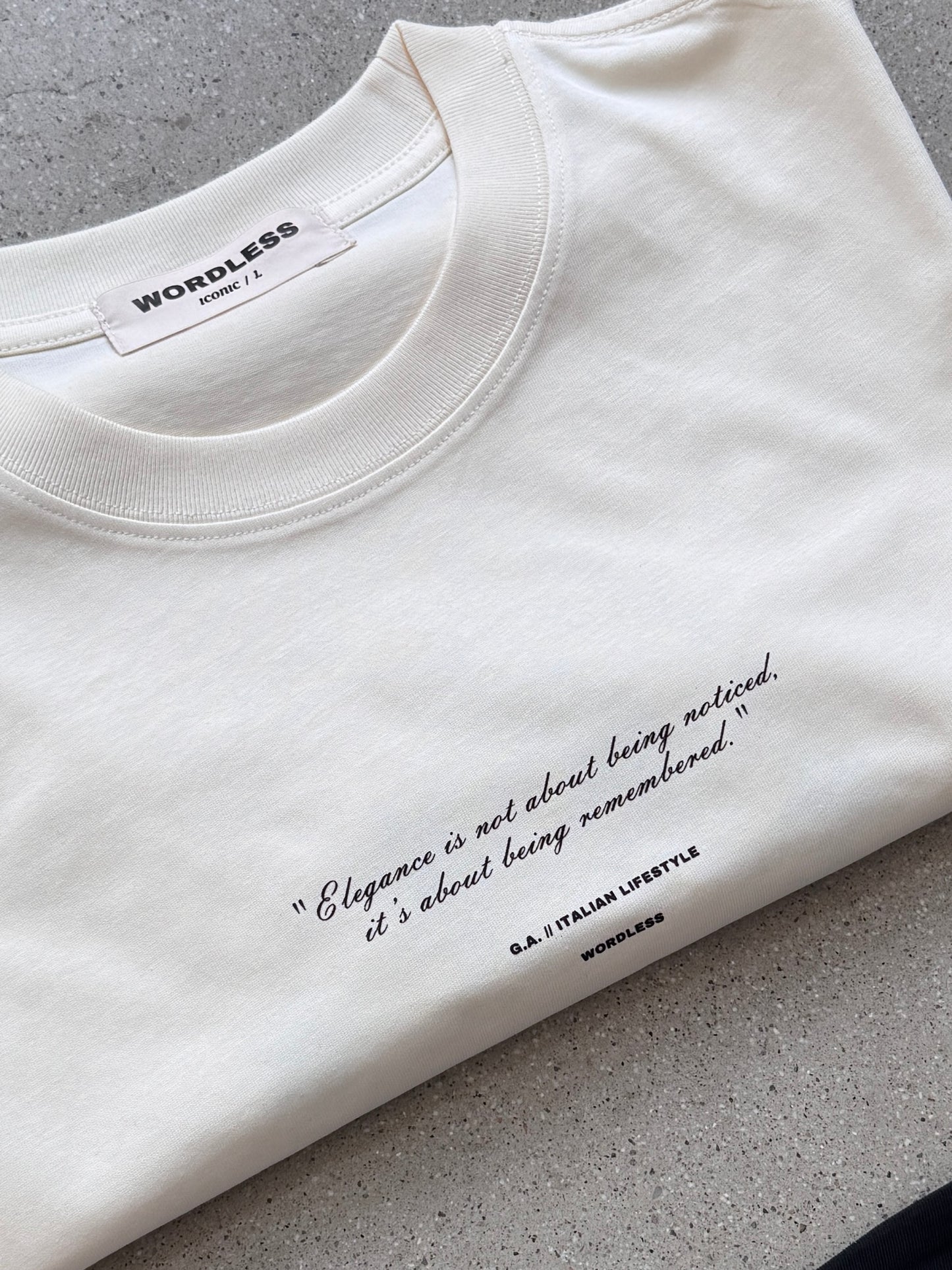 WORDLESS ICONIC Key Boxy Tee 300