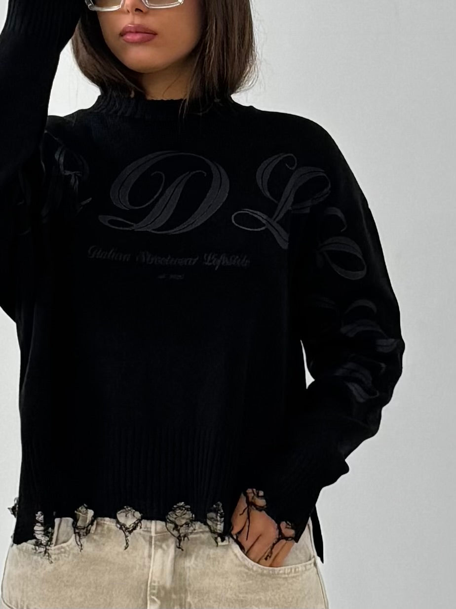 WORDLESS DESTROYED SWEATER II LIMITED EDITION