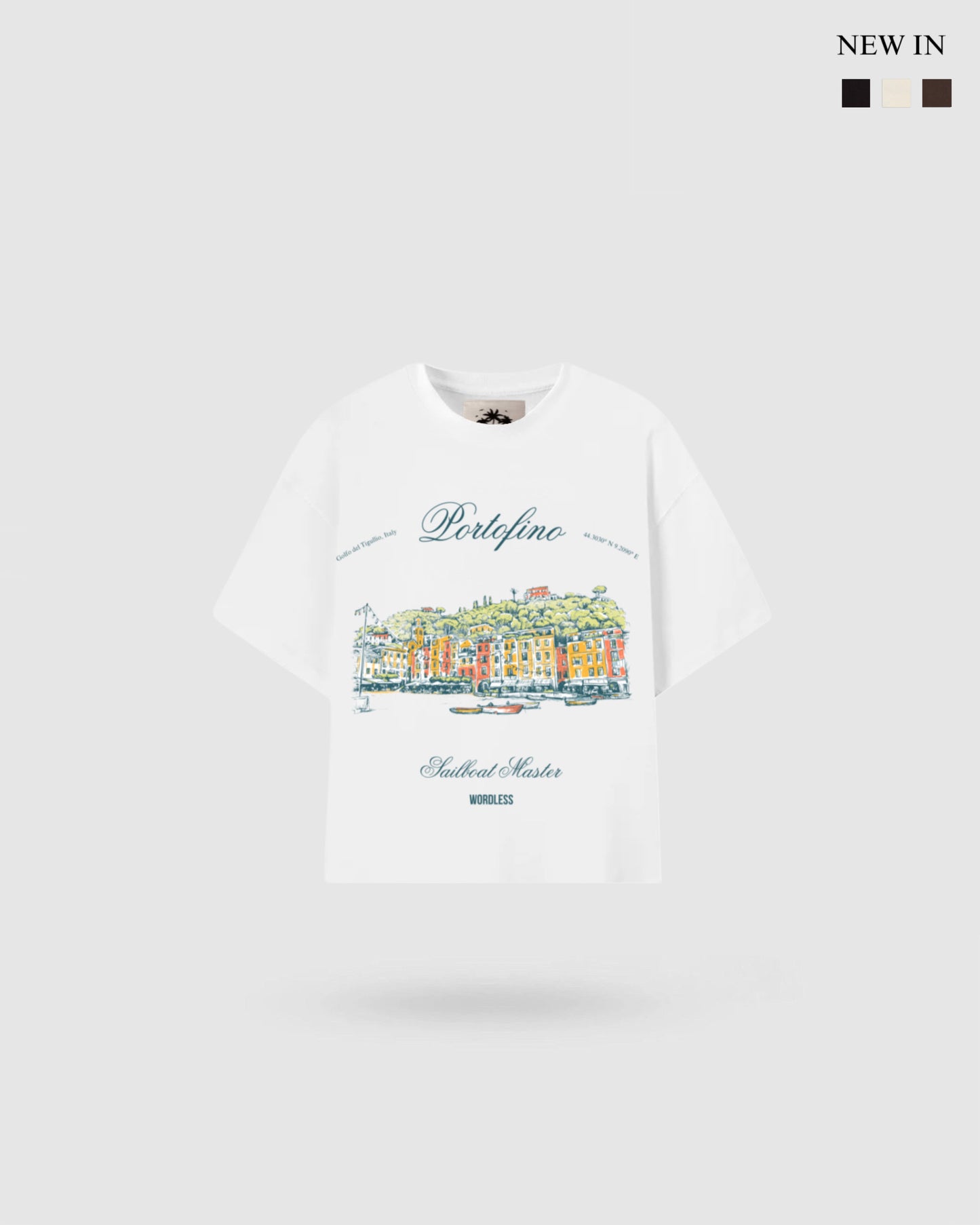 WORDLESS PORTOFINO BOXY TEE 300