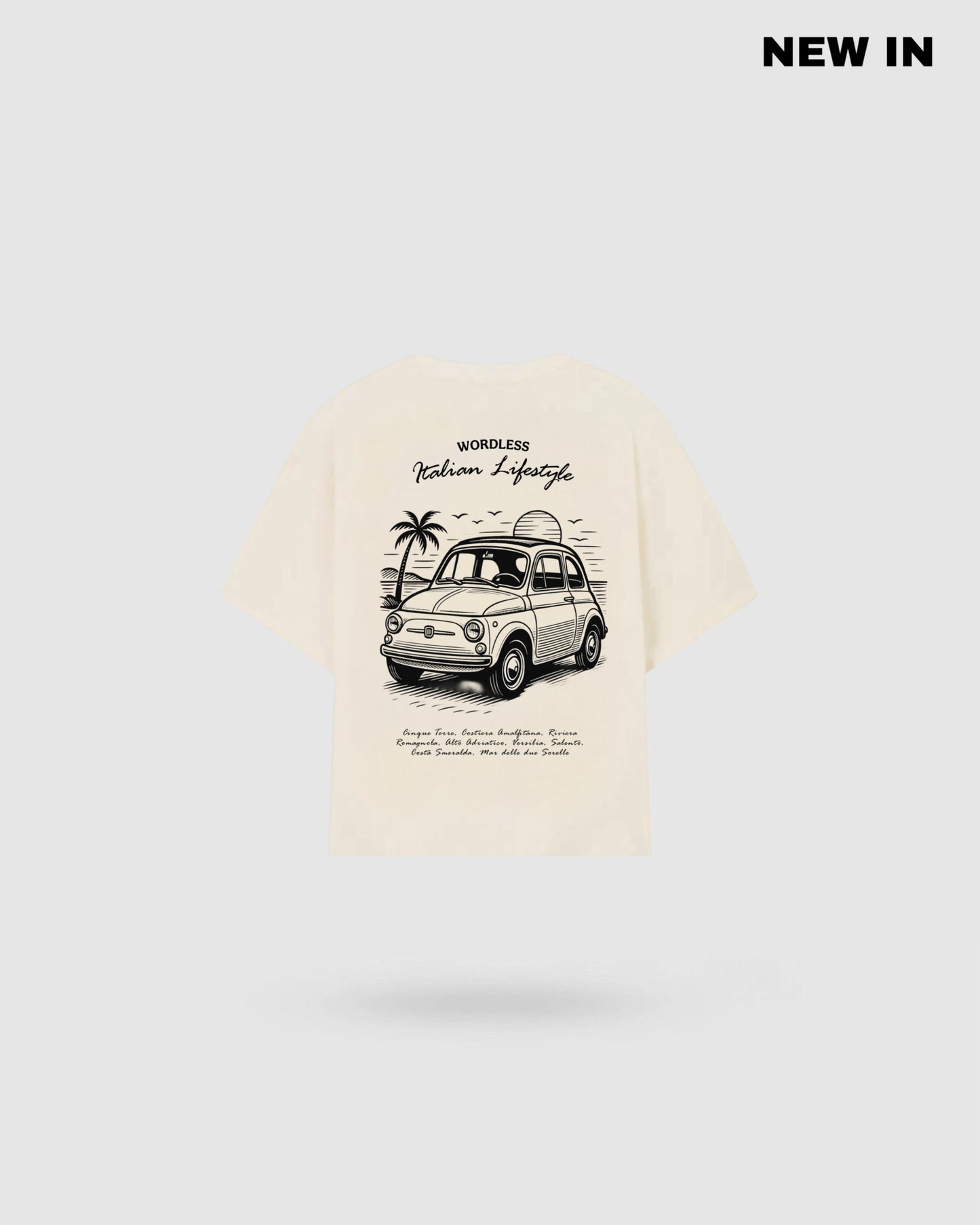 WORDLESS 70S BOXY TEE 300