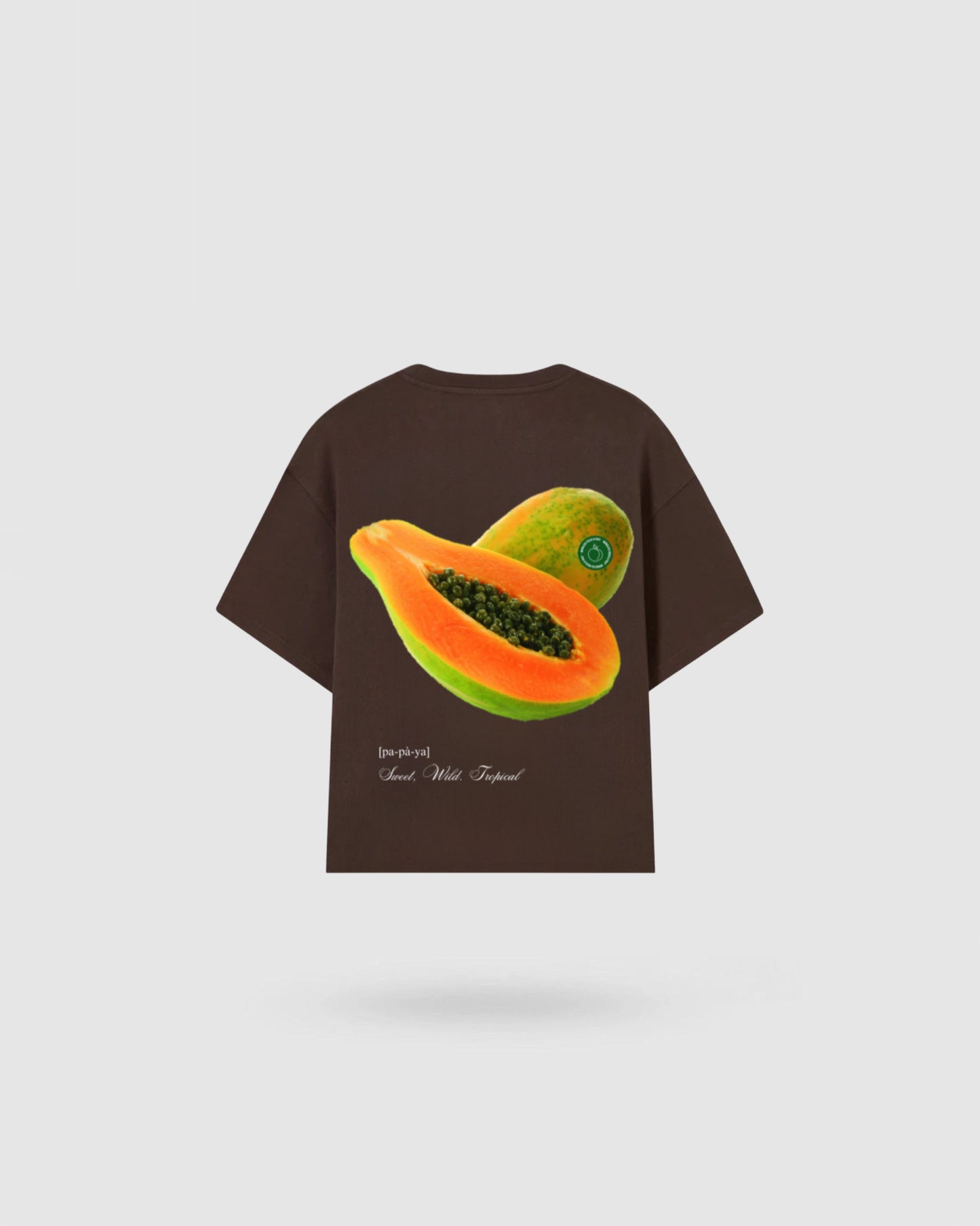 WORDLESS PAPAYA BOXY TEE 300