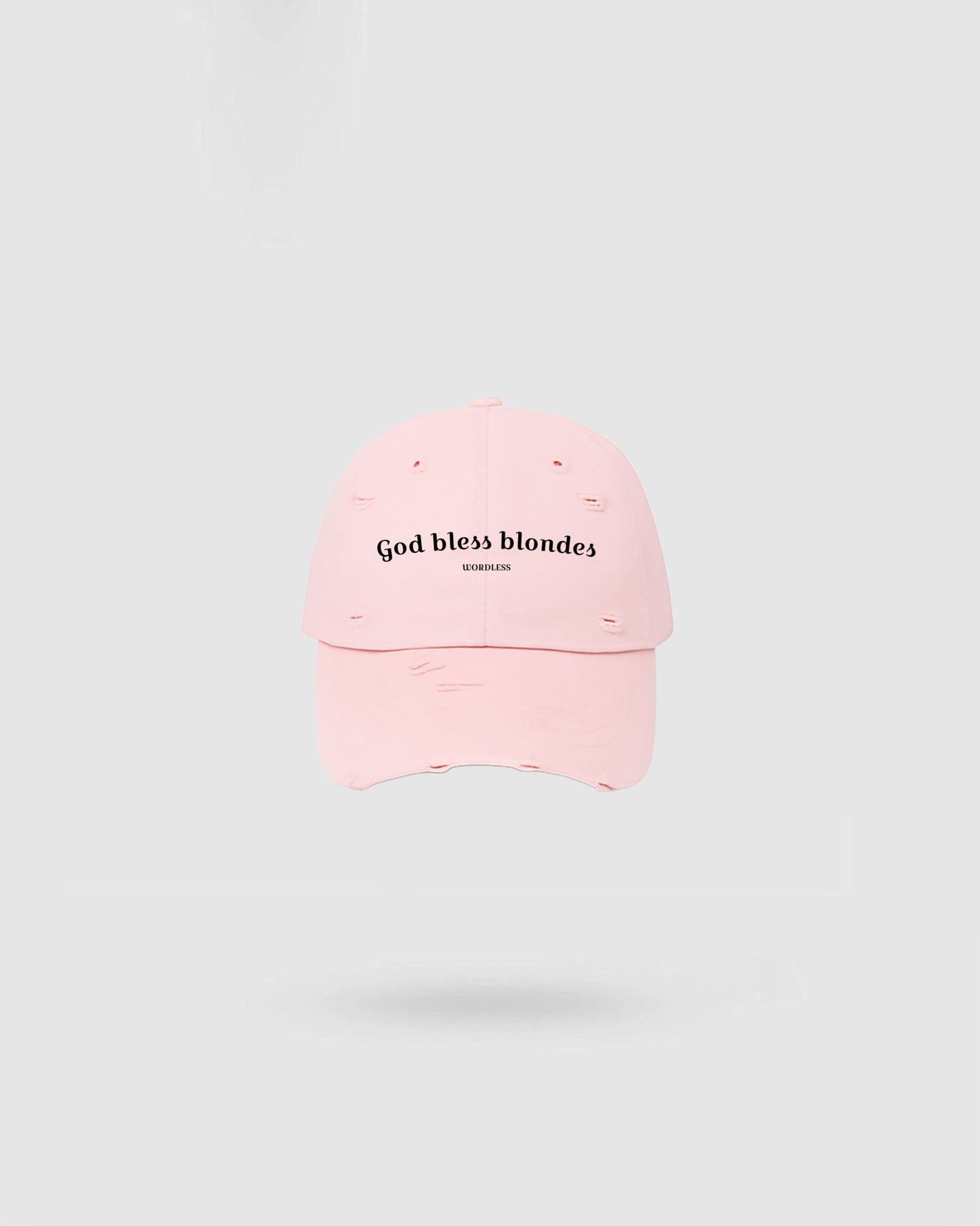 WORDLESS BLONDES DISTRESSED HAT 2025