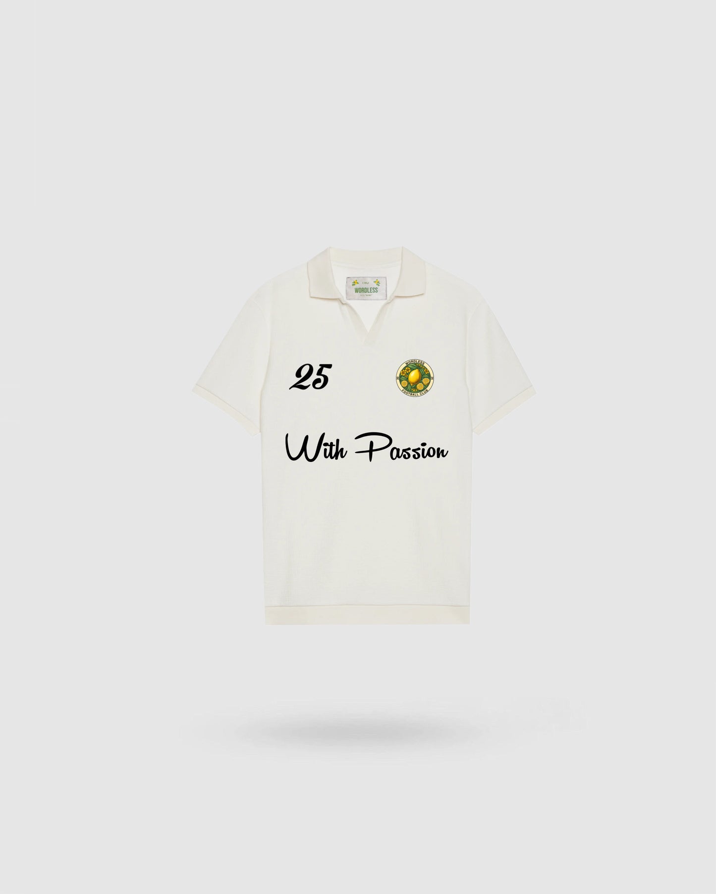 WORDLESS MEN'S VINTAGE FOOTBALL POLO LIMITED EDITION