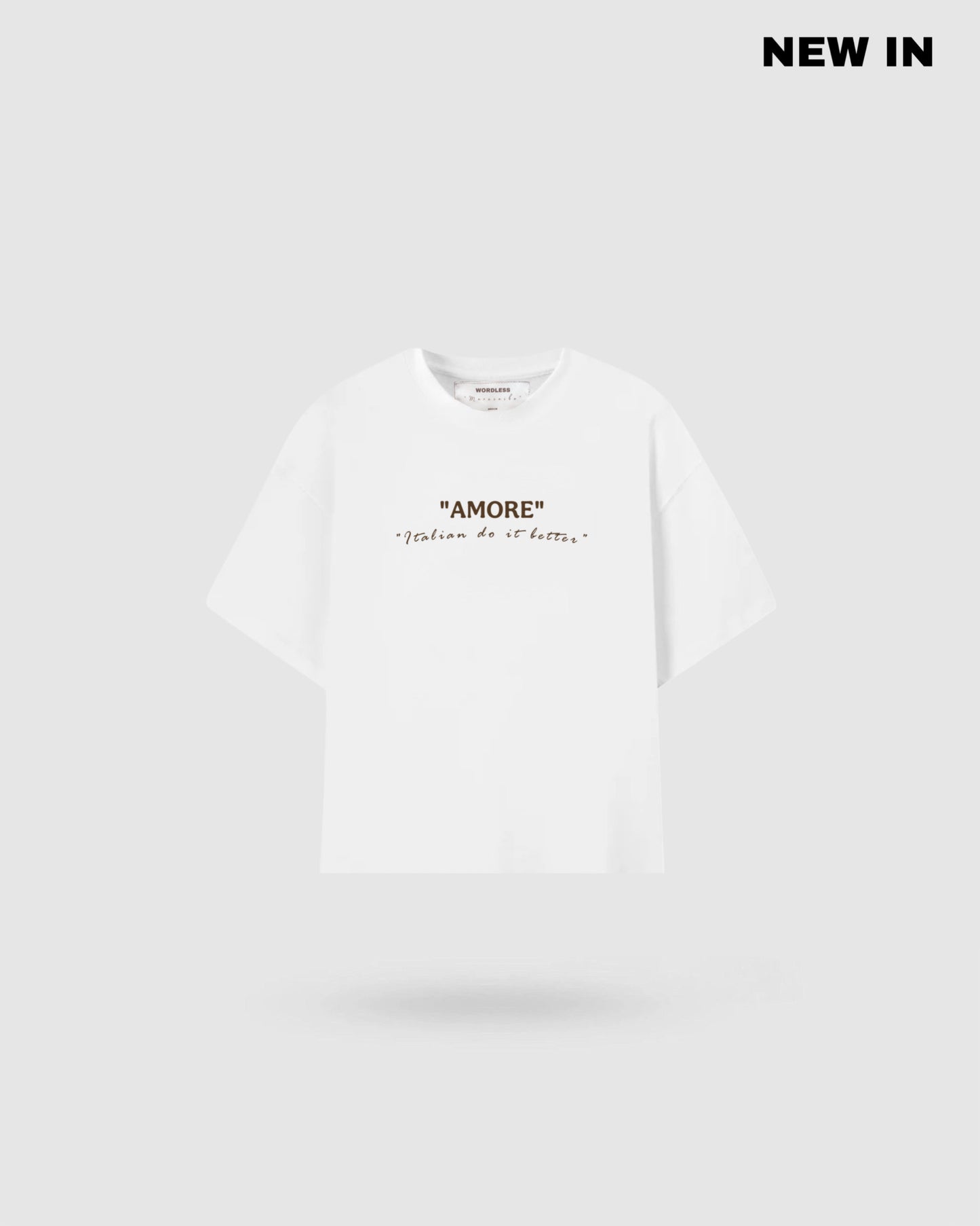 WORDLESS AMORE BOXY TEE 300