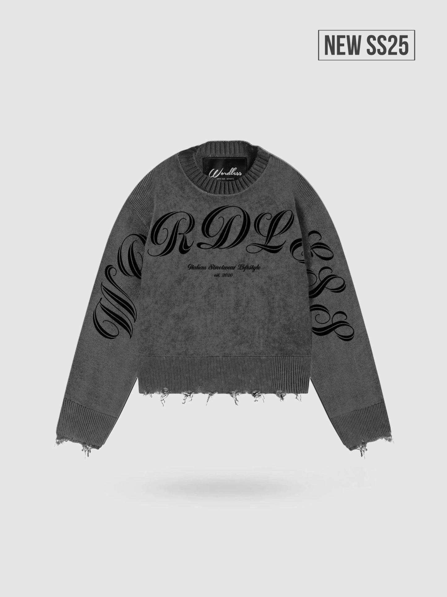 WORDLESS DESTROYED SWEATER II LIMITED EDITION