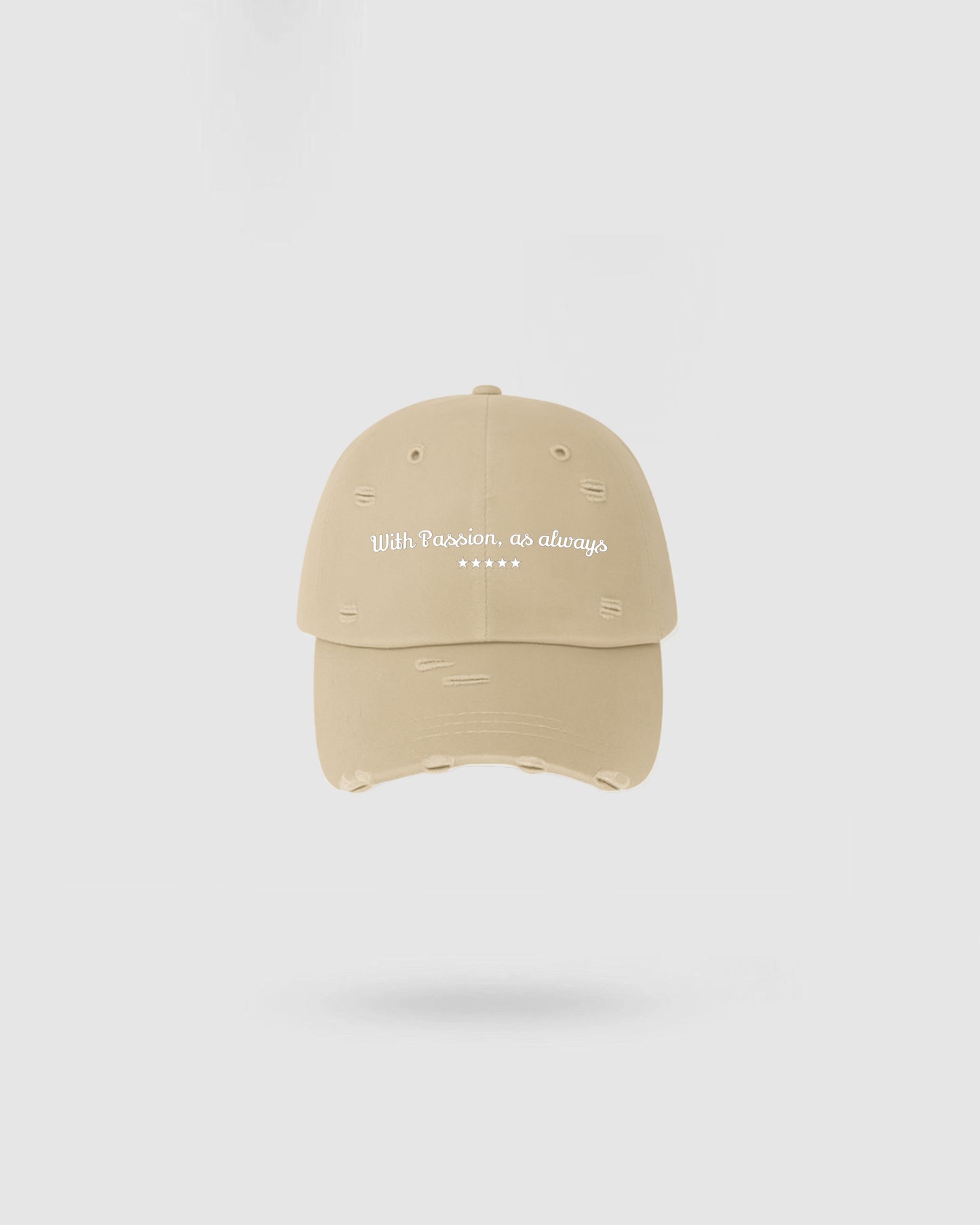 WORDLESS PASSION DISTRESSED HAT 2025