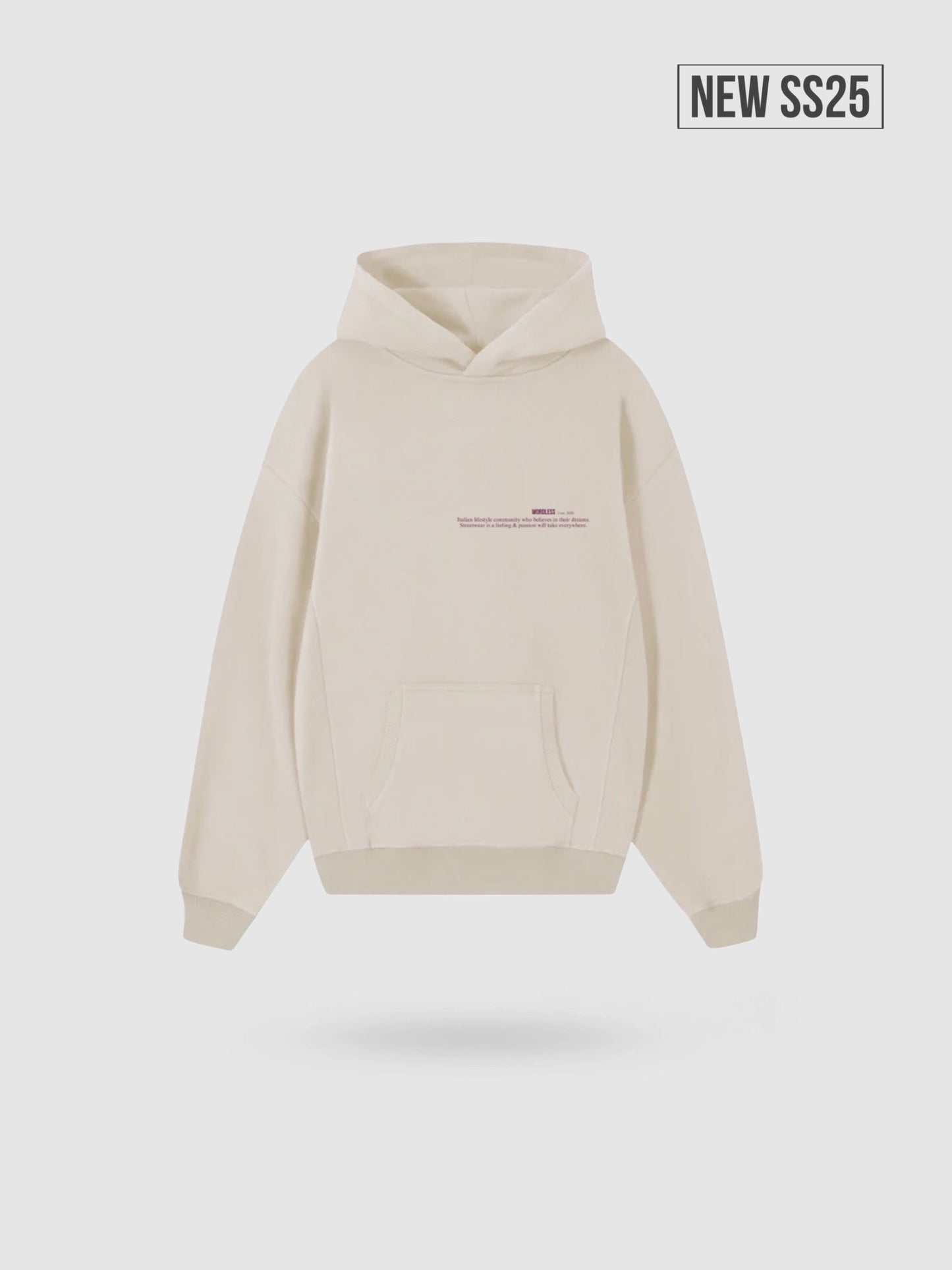 WORDLESS OVERSIZE HOODY “FLOWERS” 450