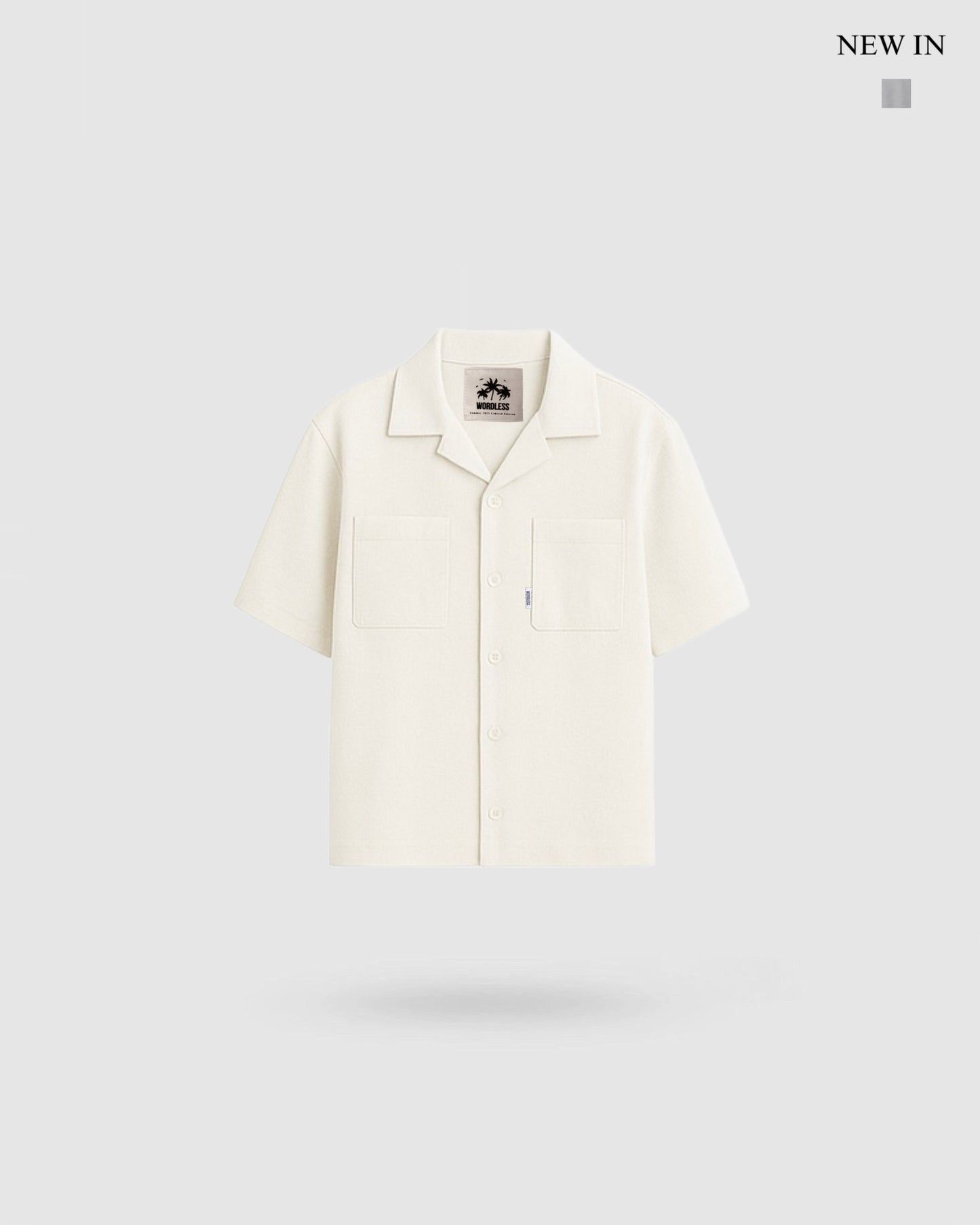 WORDLESS MINIMAL BLOUSE LINEN MIXTURE SS25