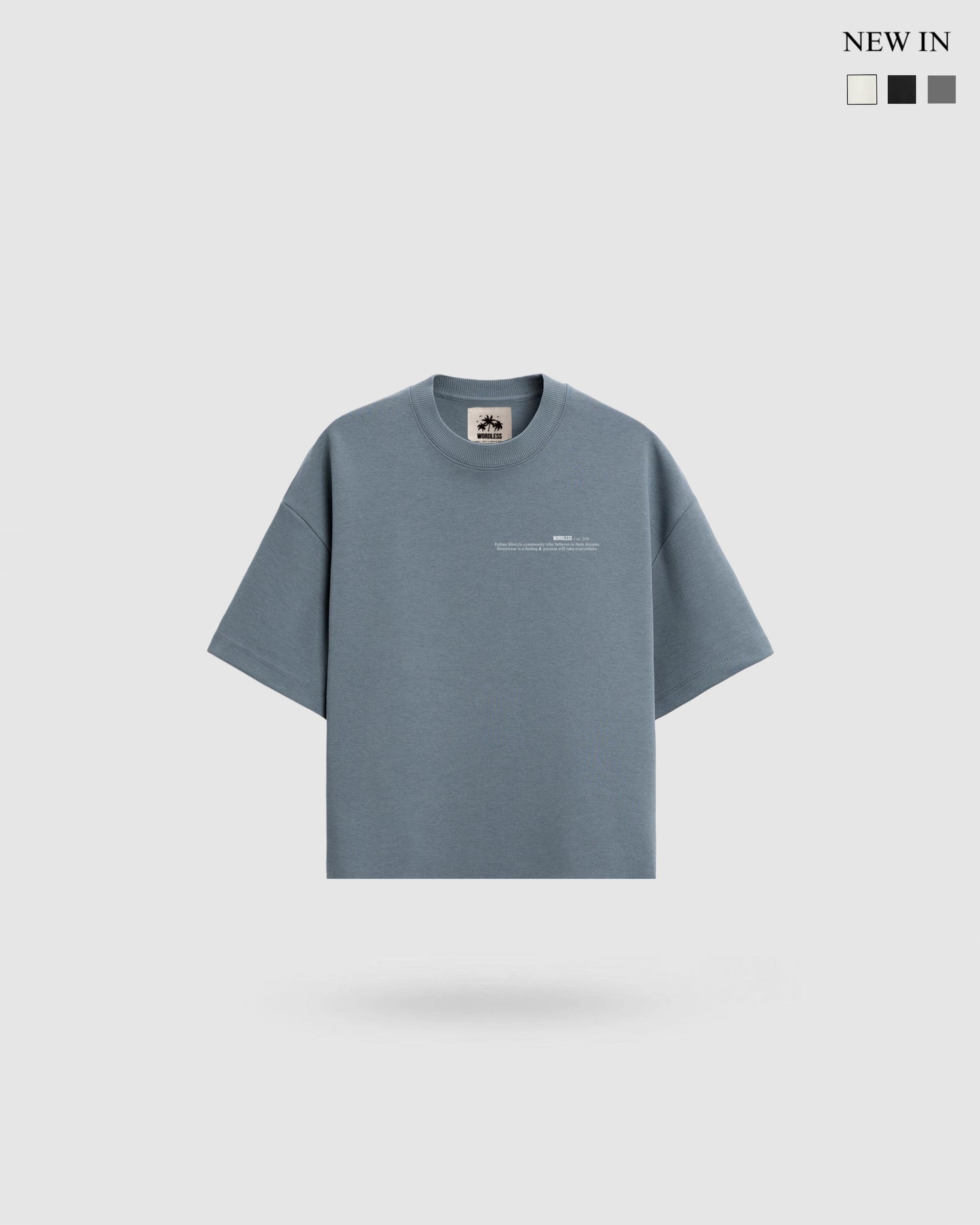 WORDLESS MINIMAL BOXY TEE 330
