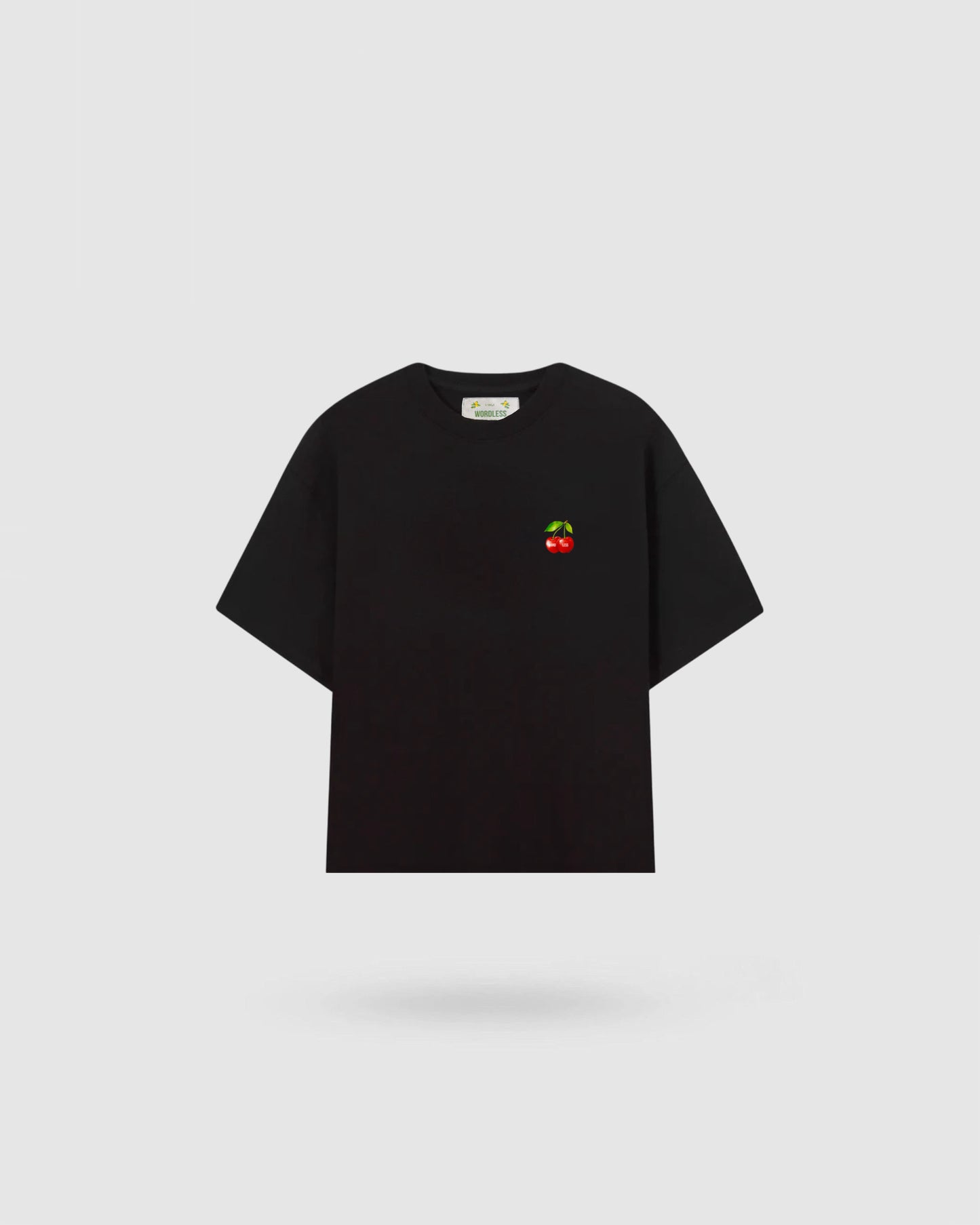 WORDLESS WILD CHERRY BOXY TEE 300