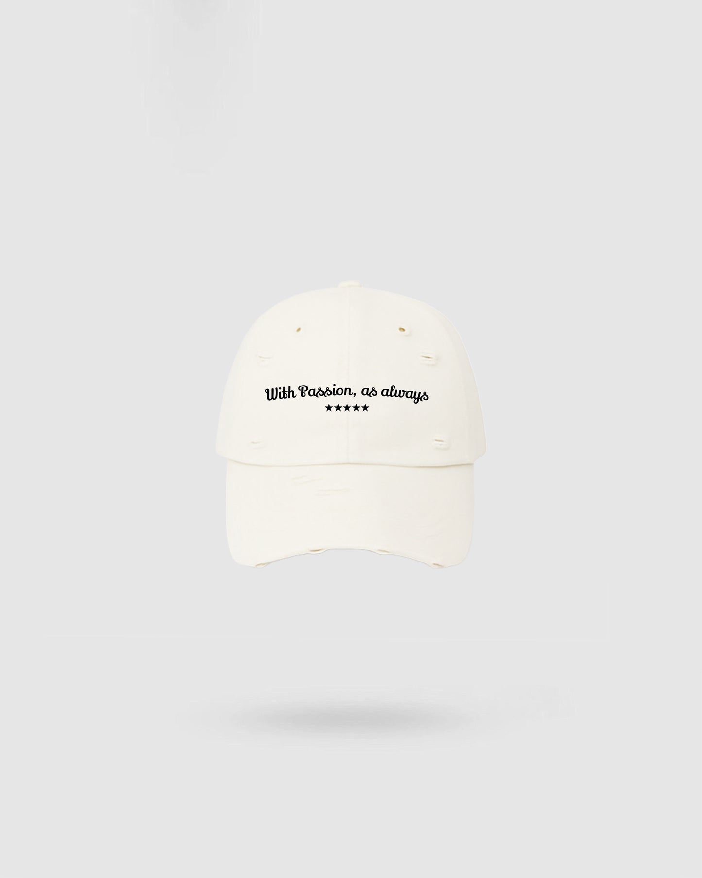 WORDLESS PASSION DISTRESSED HAT 2025