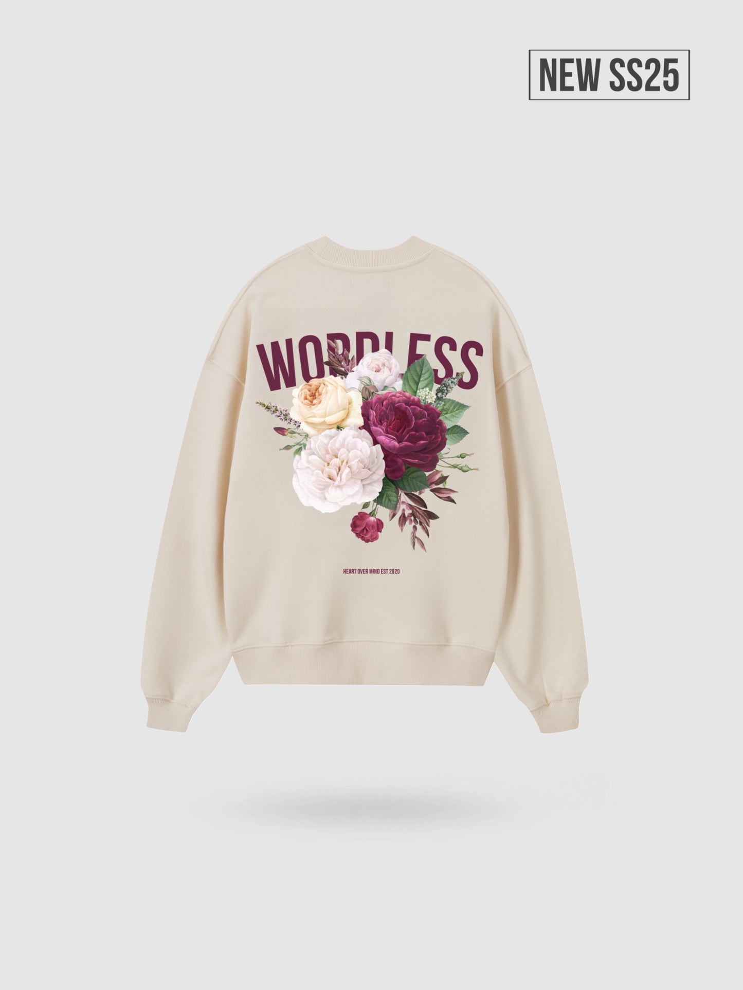 WORDLESS OVERSIZE CREWNECK “FLOWERS” 520