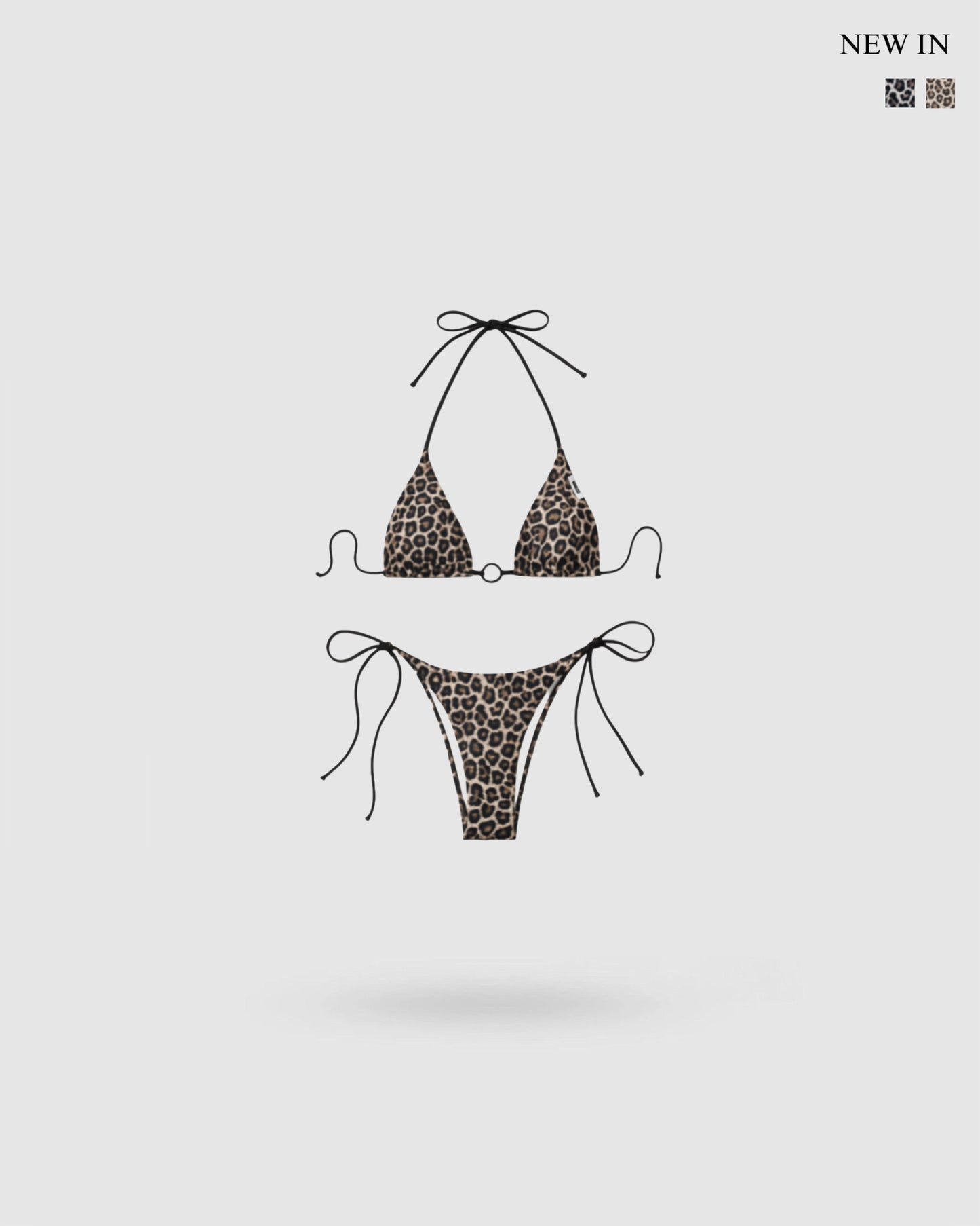 WORDLESS LEOPARD BIKINI FULL SET SS25