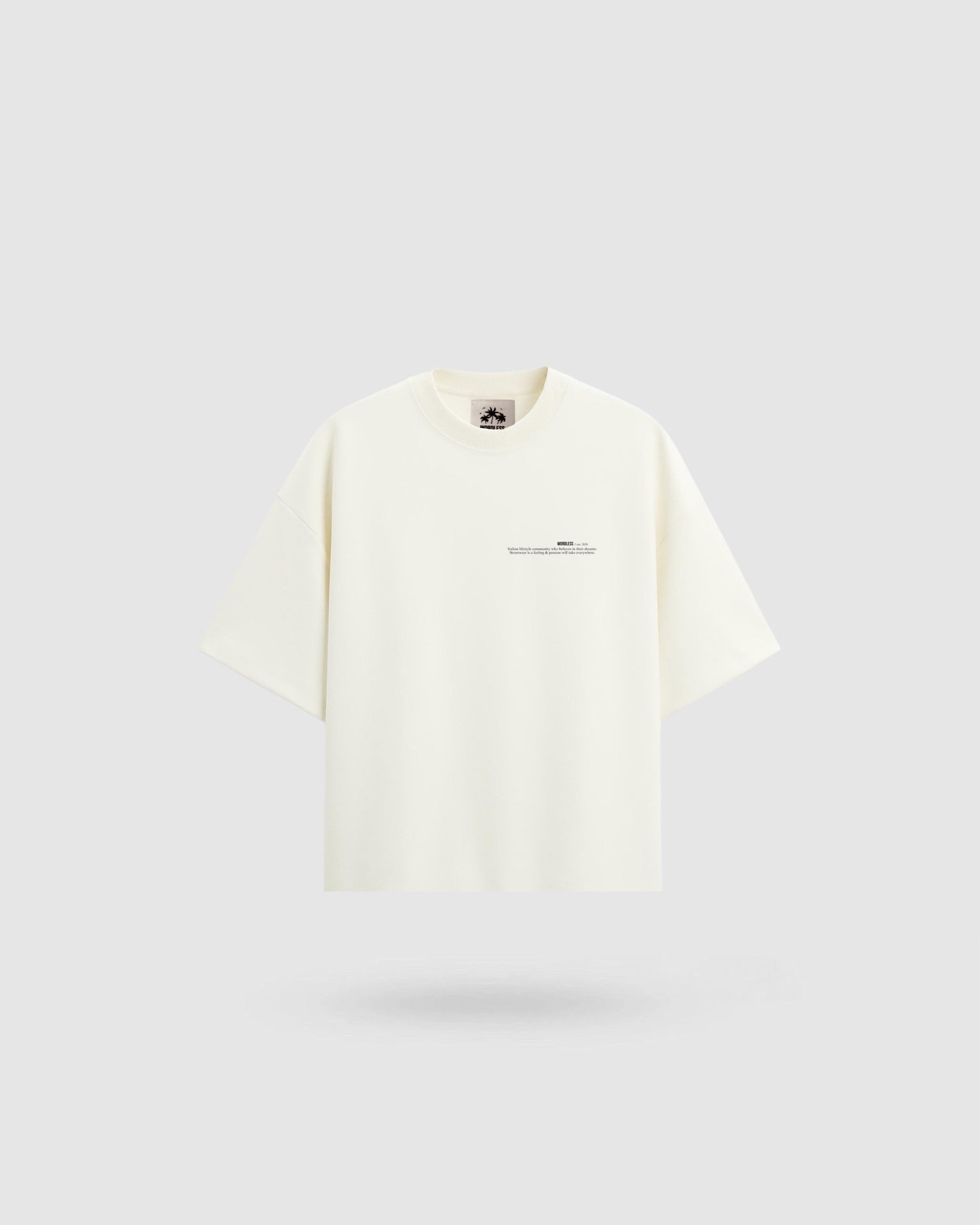 WORDLESS MINIMAL BOXY TEE 330