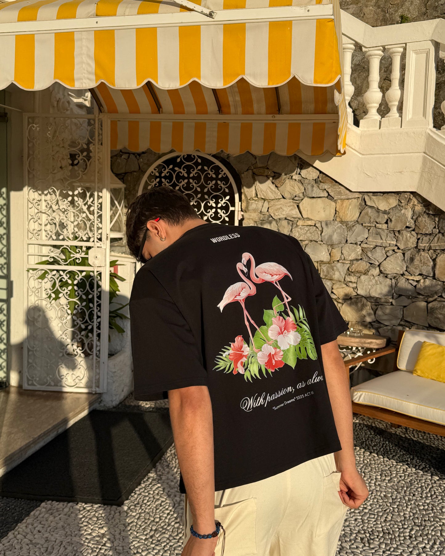 WORDLESS FLAMINGO BOXY TEE 300