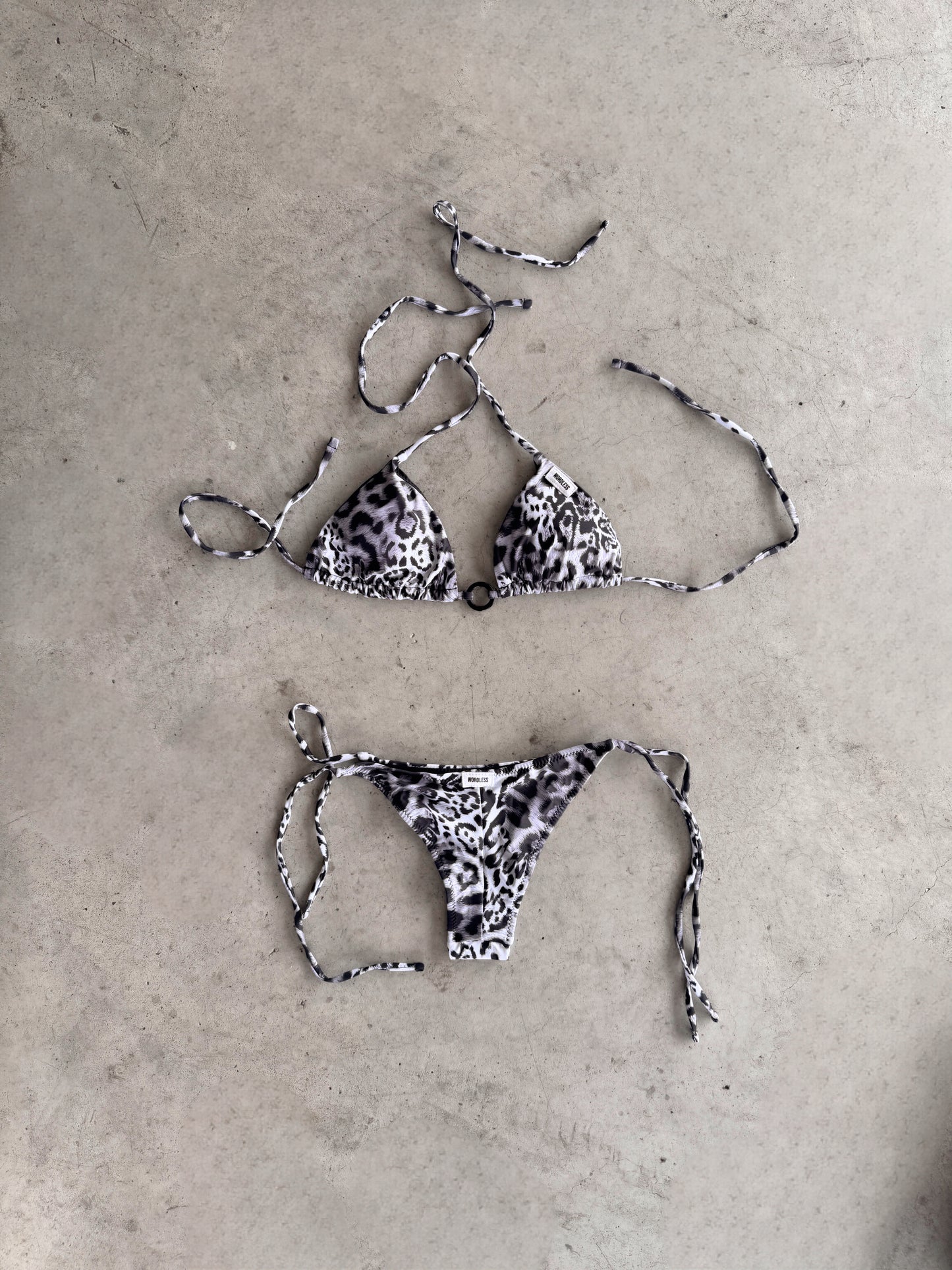WORDLESS LEOPARD BIKINI FULL SET SS25