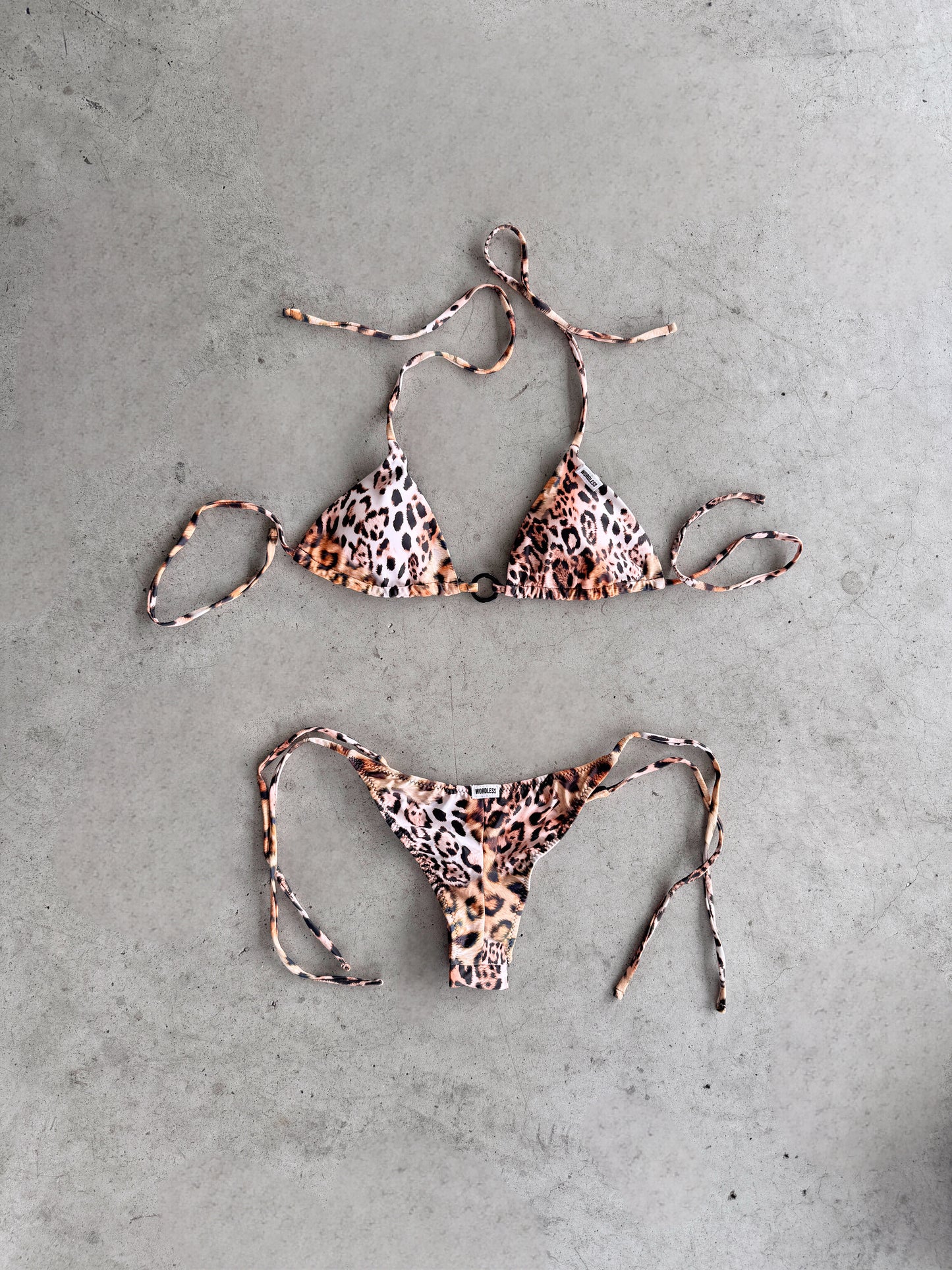 WORDLESS LEOPARD BIKINI FULL SET SS25