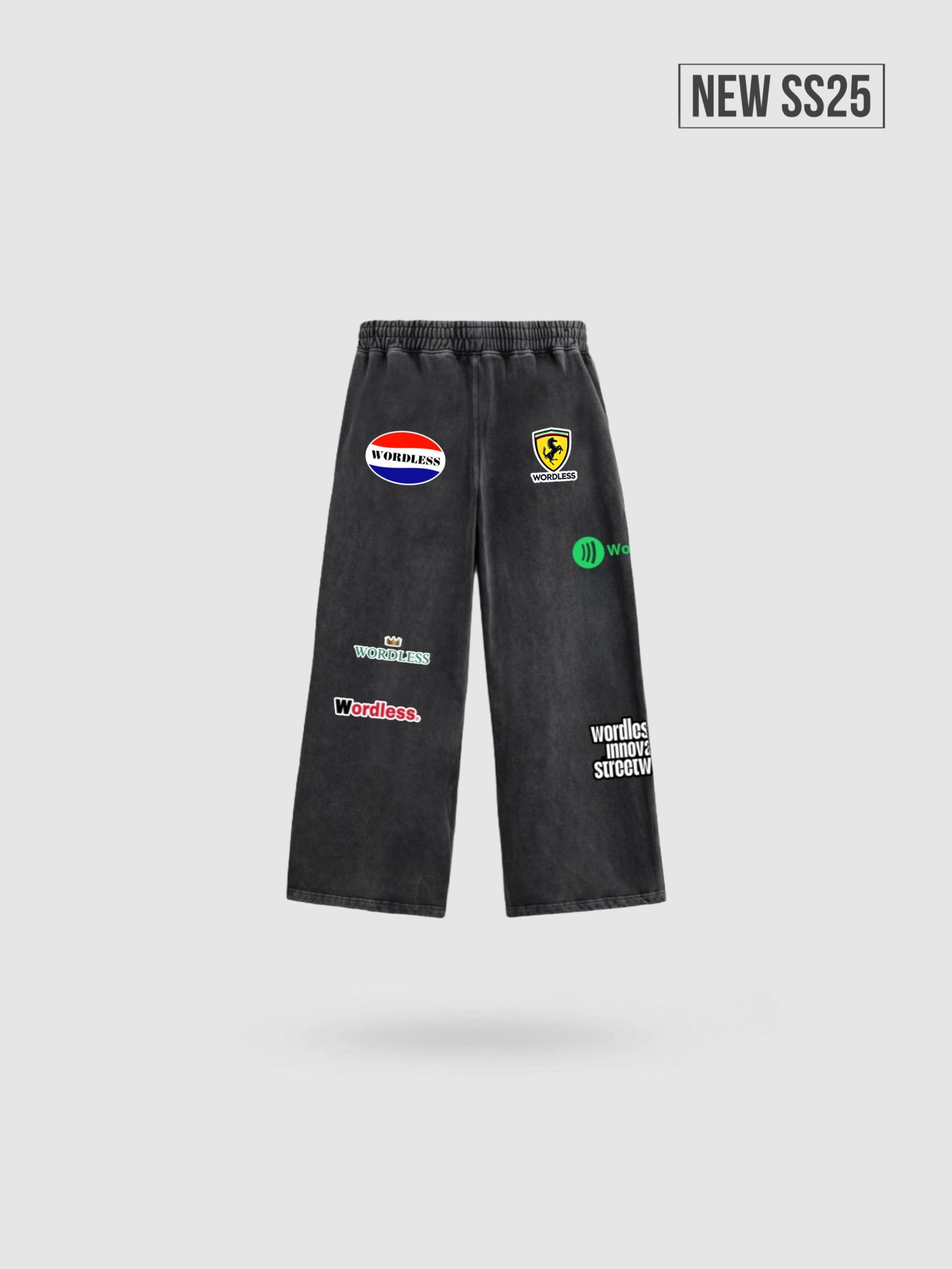 WORDLESS LOGOS WASH TRACKPANTS 400