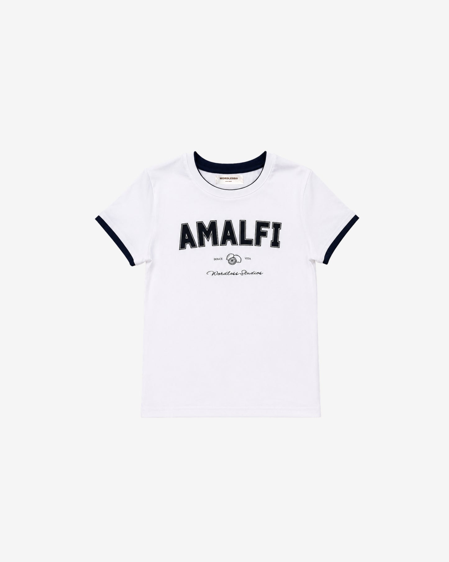 WORDLESS Womans Amalfi Slim Tee 200