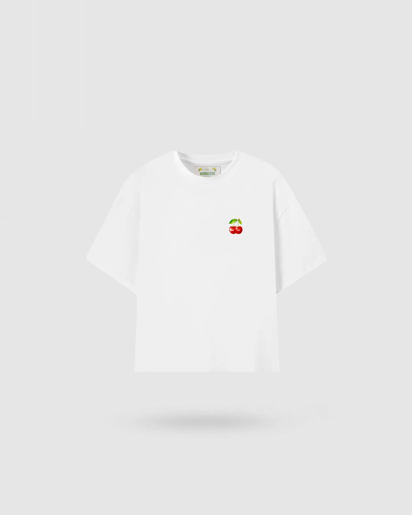 WORDLESS WILD CHERRY BOXY TEE 300