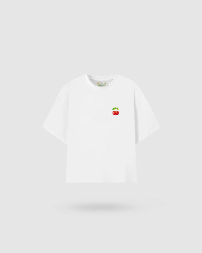 WORDLESS WILD CHERRY BOXY TEE 300