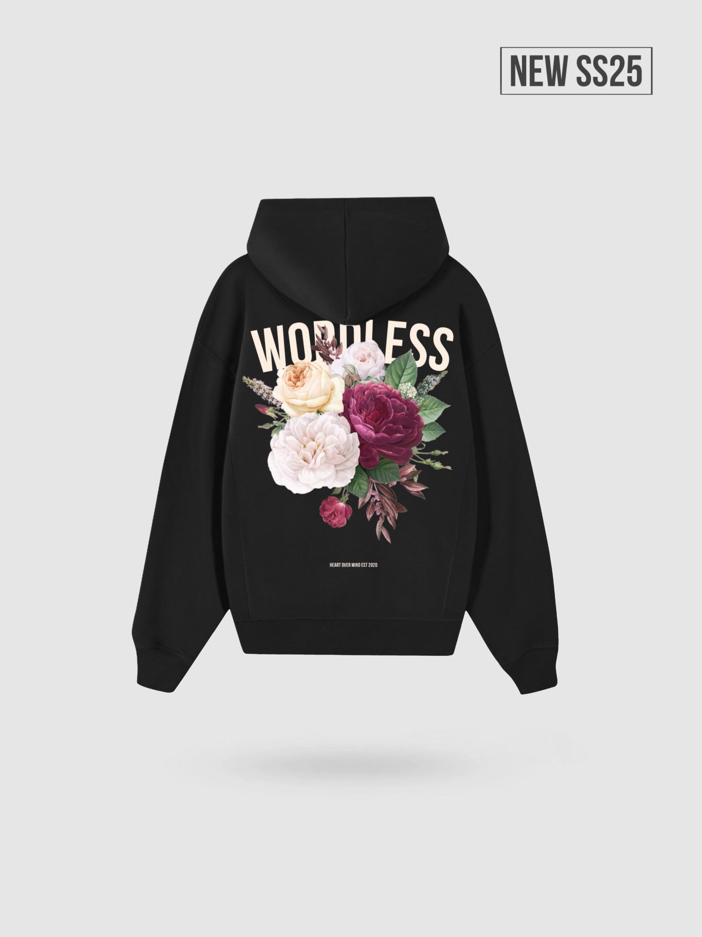 WORDLESS OVERSIZE HOODY “FLOWERS” 450