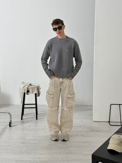 WORDLESS DESTROYED SWEATER I