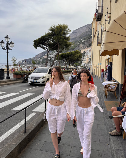 WORDLESS 100% Linen Jorts Pants
