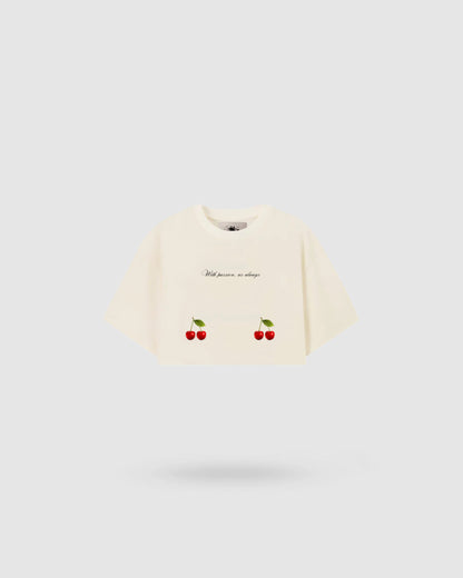 WORDLESS WOMAN'S CHERRY ULTRA-BOXY TEE 300