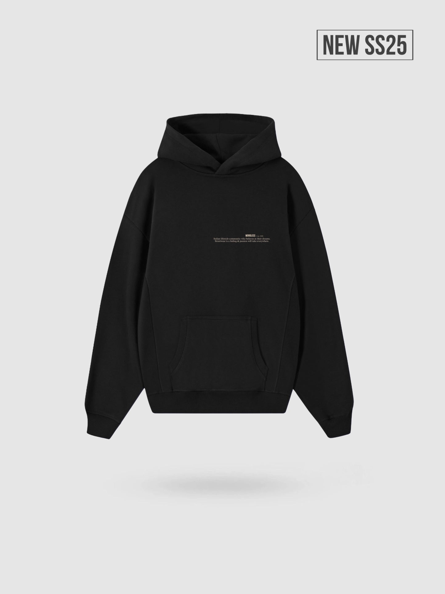 WORDLESS OVERSIZE HOODY “FLOWERS” 450