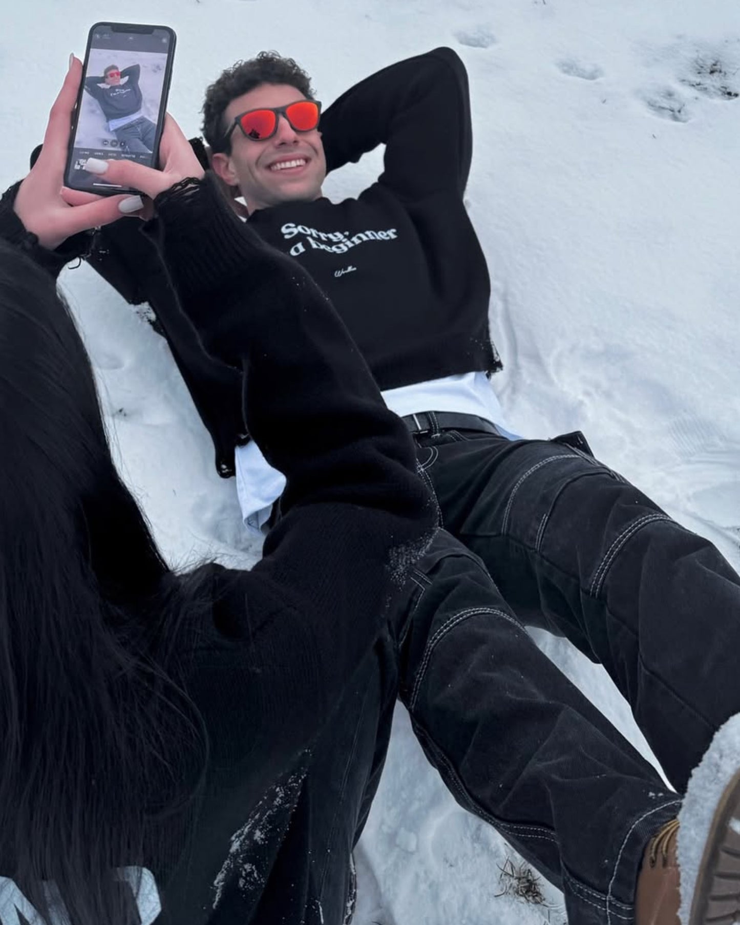 WORDLESS “I'M SORRY”DISTRESSED SWEATER FW24