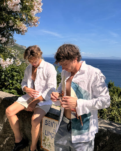 WORDLESS 100% Linen Shirt Amalfi Coast Limited Edition