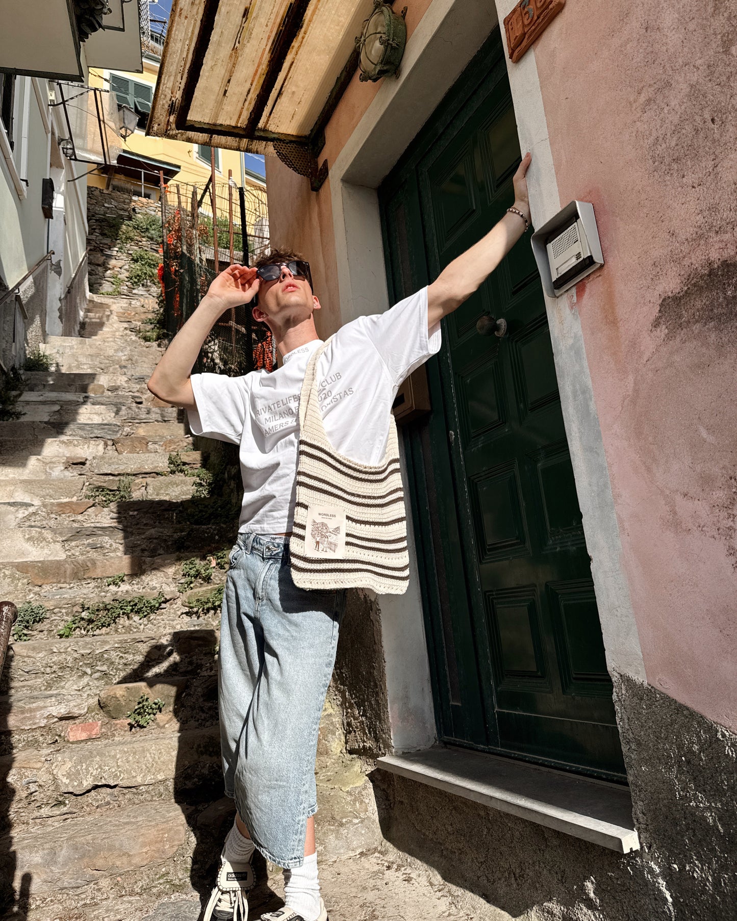 WORDLESS CINQUE TERRE BEACH BAG