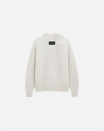 WORDLESS FUZZY KNIT SWEATER LIMITED EDITION