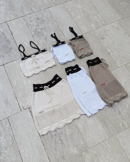 WORDLESS CINQUE TERRE WOMANS SET BROWN