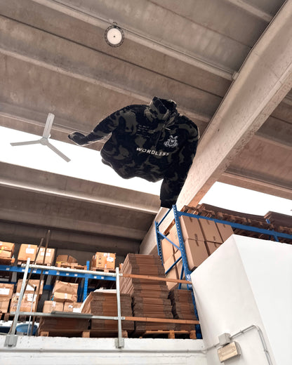 WORDLESS ICONIC TEDDY HALF ZIP PULLOVER