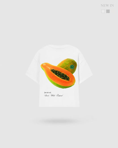 WORDLESS PAPAYA BOXY TEE 300