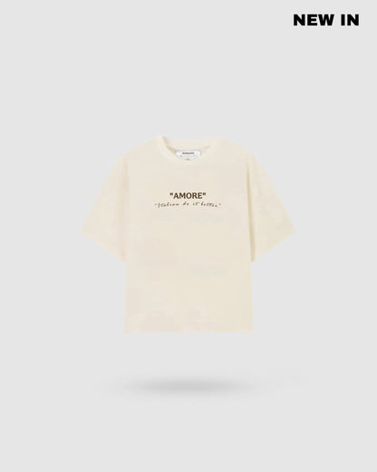 WORDLESS AMORE BOXY TEE 300